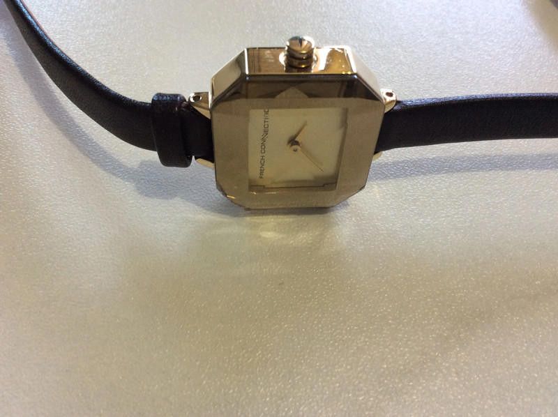 French Connection French ladies gold dial brown leather strap Size ONE SIZE - 3 Thumbnail