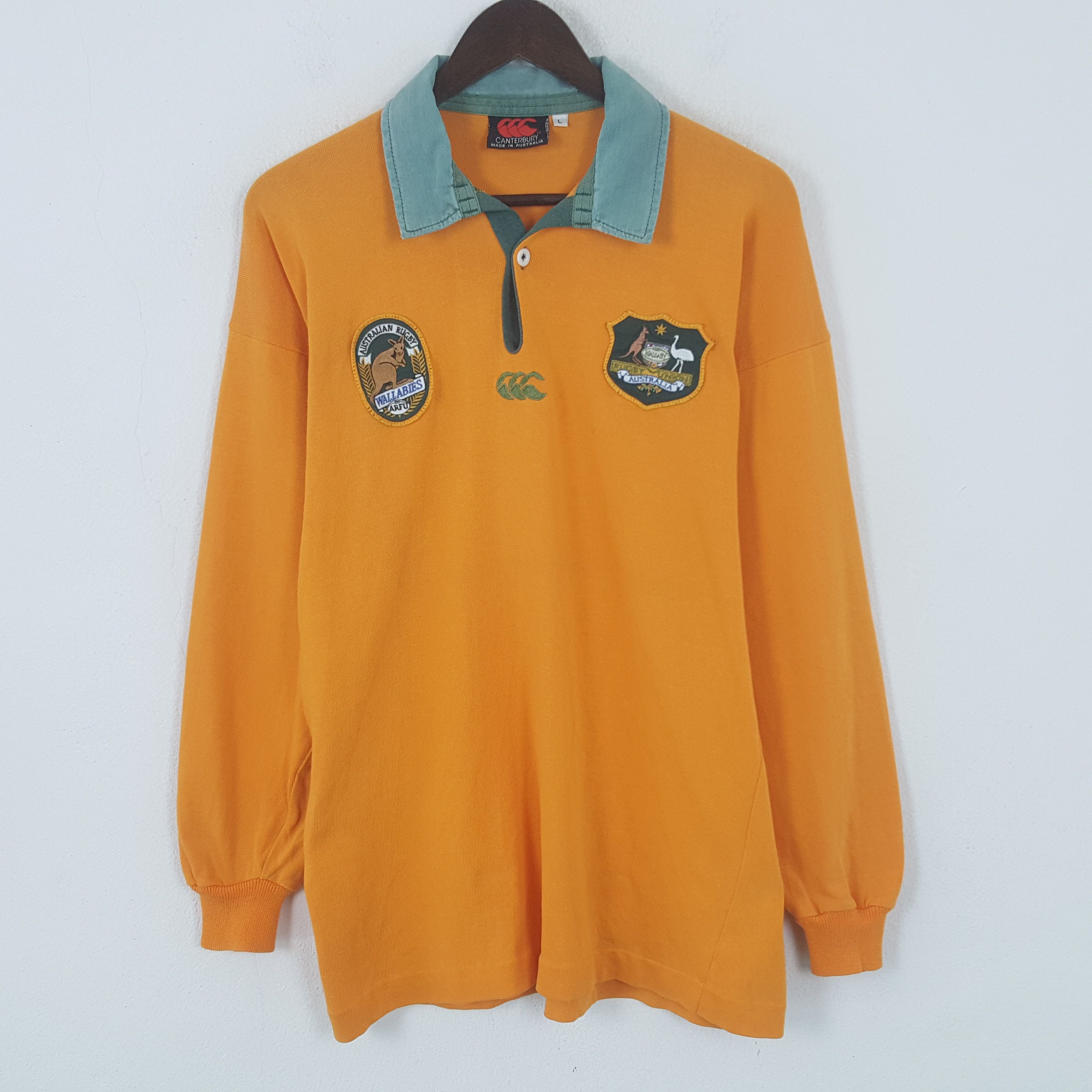 Canterbury of New Zealand Vintage Canterbury AUSTRALIA RUGBY SPORT Polos Shirt Size US L / EU 52-54 / 3 - 1 Thumbnail