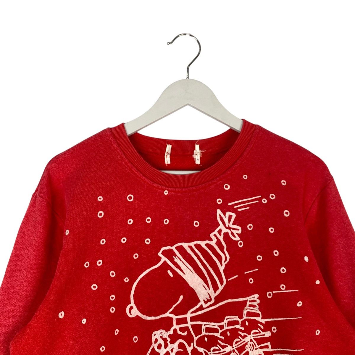 Designer × Vintage Vintage Peanuts Snoopy Crewneck Sweatshirt Red Size M Size M / US 6-8 / IT 42-44 - 4 Thumbnail