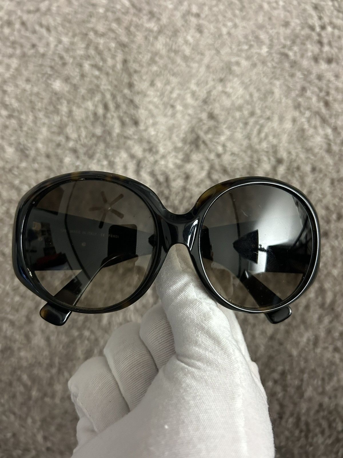 Fendi Fendi FF Encrusted Logo Sunglssses Size ONE SIZE - 4 Thumbnail