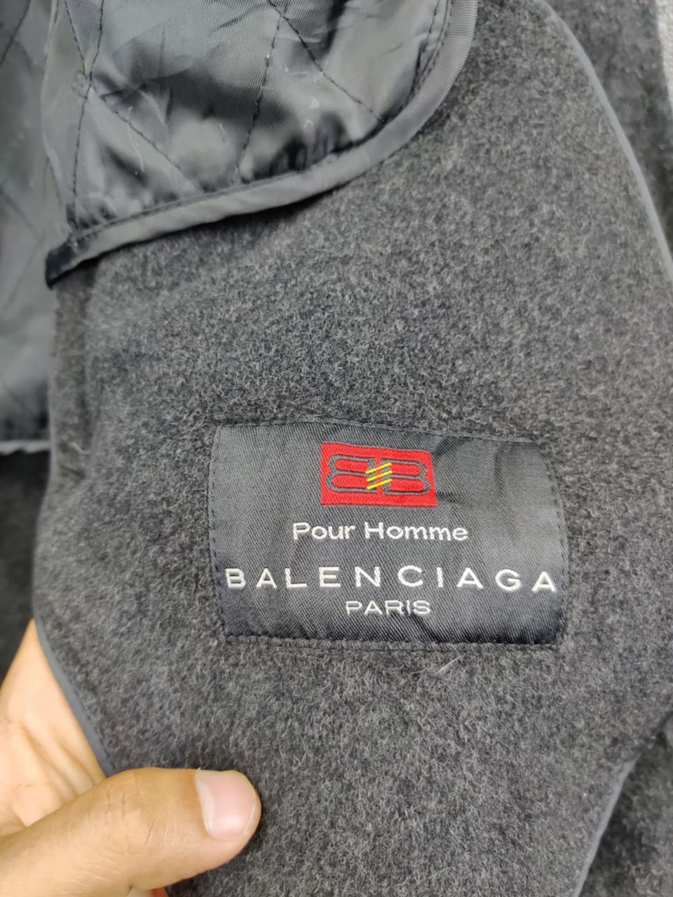 Balenciaga Balenciaga Paris Pour Homme Soft Wool Single Breasted Coat Size US L / EU 52-54 / 3 - 7 Thumbnail