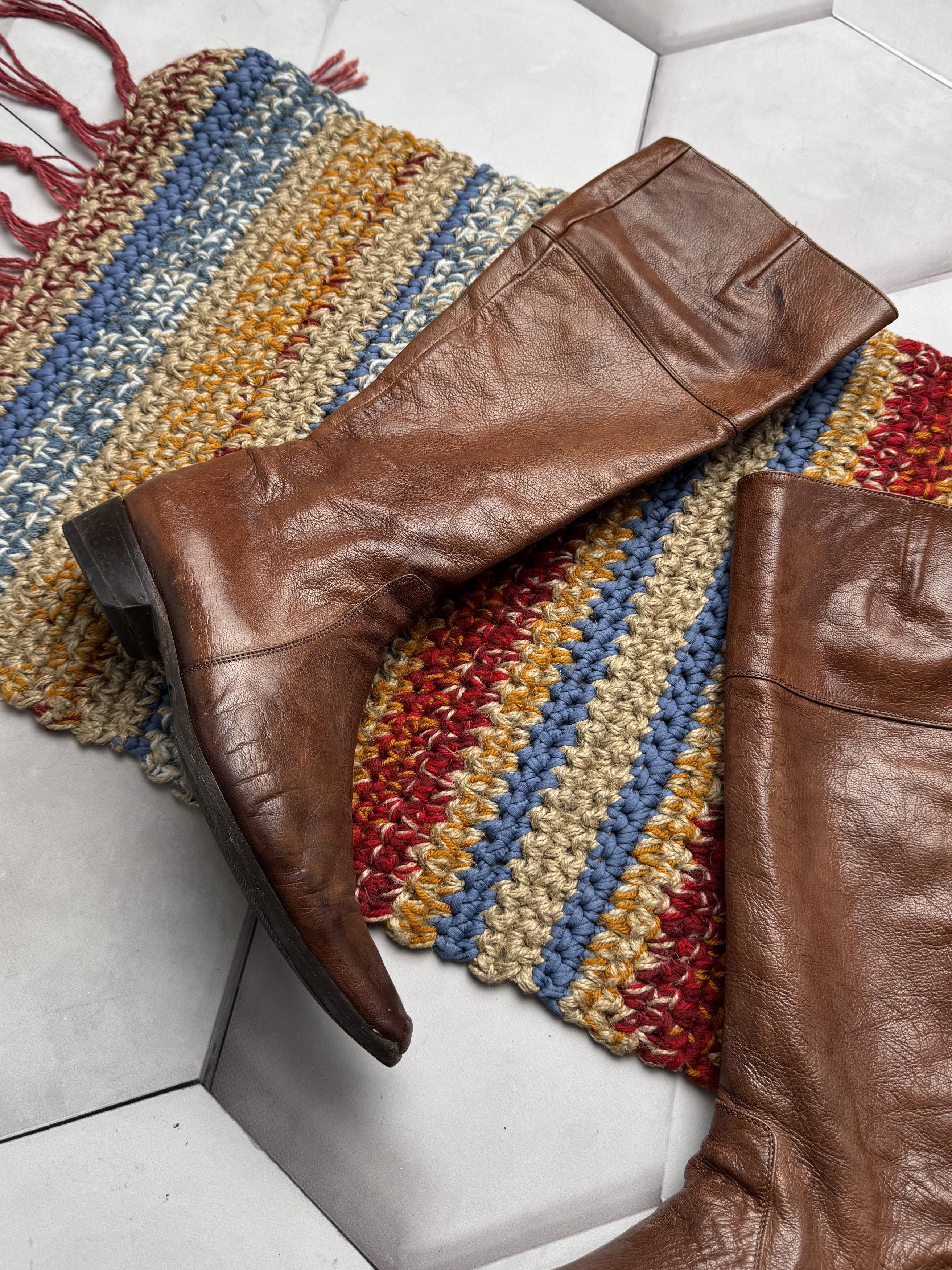 Vintage Vintage Leather Boots (E4) Size US 7 / IT 37 - 2 Thumbnail