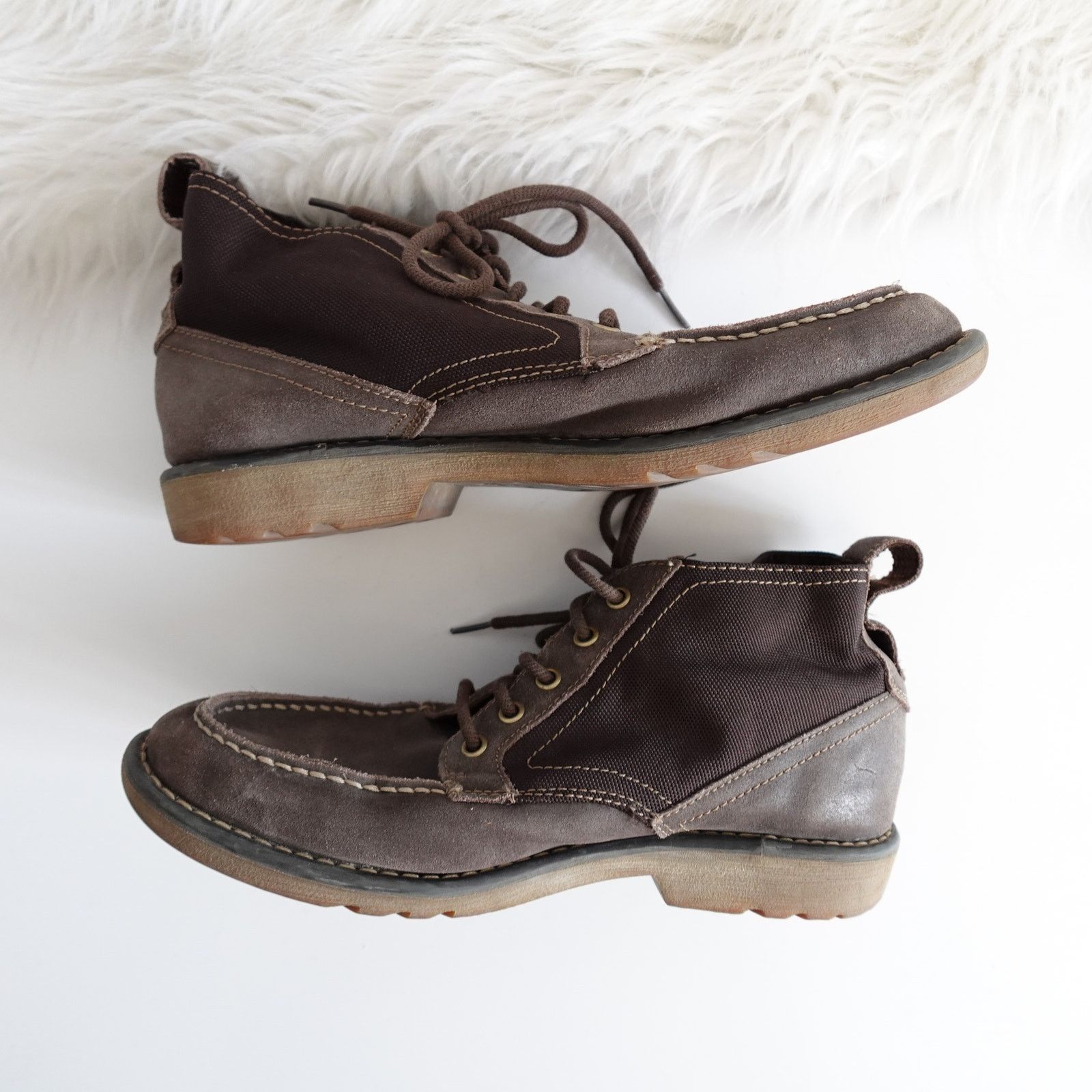 Timberland Timberland Chukka Boots Suede Canvas Brown Earthkeepers Size US 8.5 / EU 41-42 - 4 Thumbnail