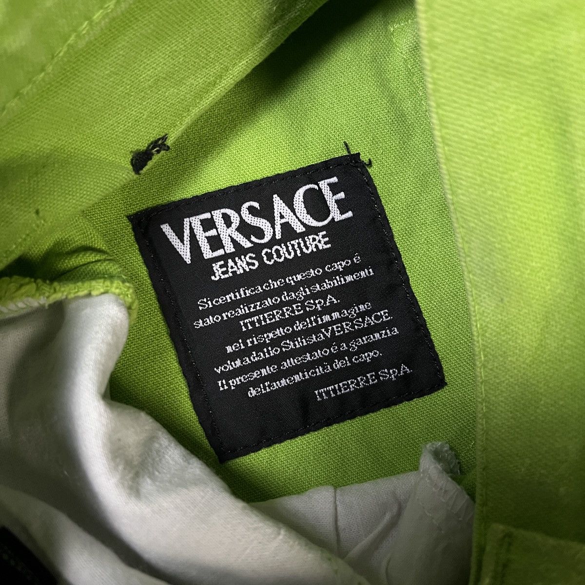 Versace RARE VERSACE Jeans Couture Neon Green Size 26" / US 2 / IT 38 - 4 Thumbnail