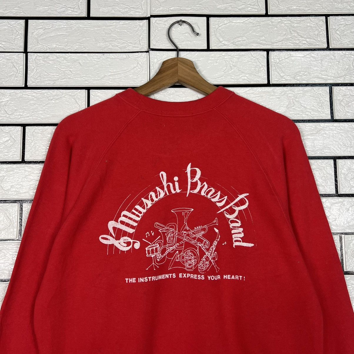 Vintage Vintage 90s Musashi Brass Band Graphic Sweatshirt #4005-C182 Size US L / EU 52-54 / 3 - 2 Thumbnail