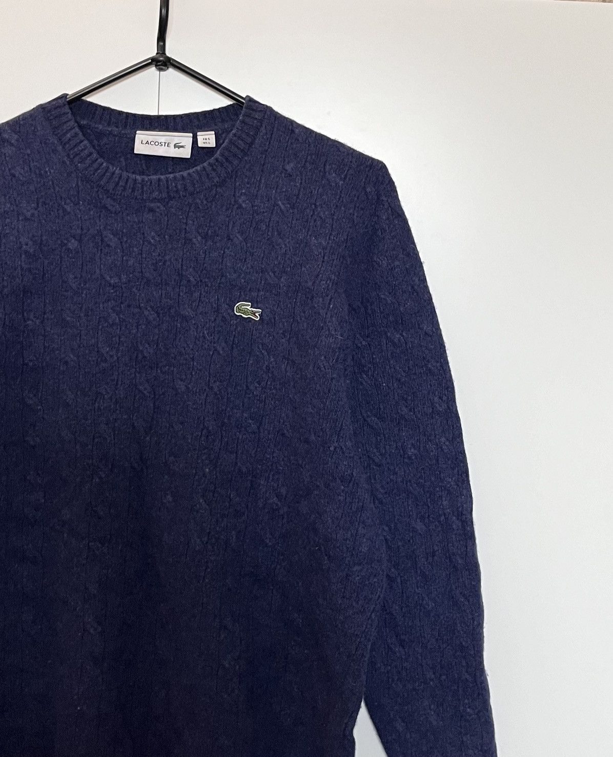 Lacoste × Vintage 🔥Vintage 00s Chemise Lacoste Wool Sweater Size US L / EU 52-54 / 3 - 3 Thumbnail