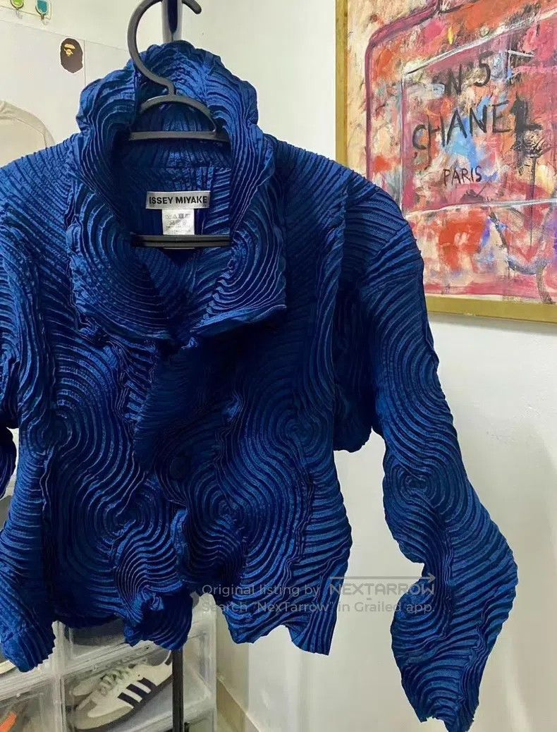 Issey Miyake Issey Miyake Mosquito Coil Bud Blue Coat Size M / US 6-8 / IT 42-44 - 5 Thumbnail