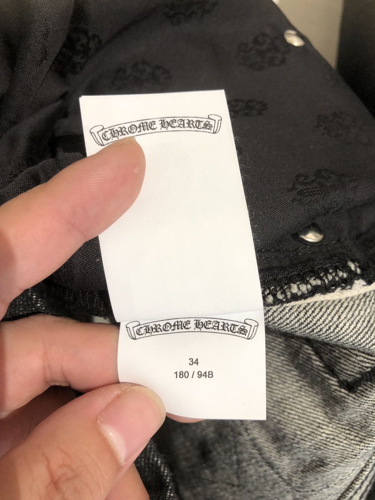 Chrome Hearts Chrome Hearts Black Double Knee Star Patches Denim Size US 34 / EU 50 - 15 Thumbnail