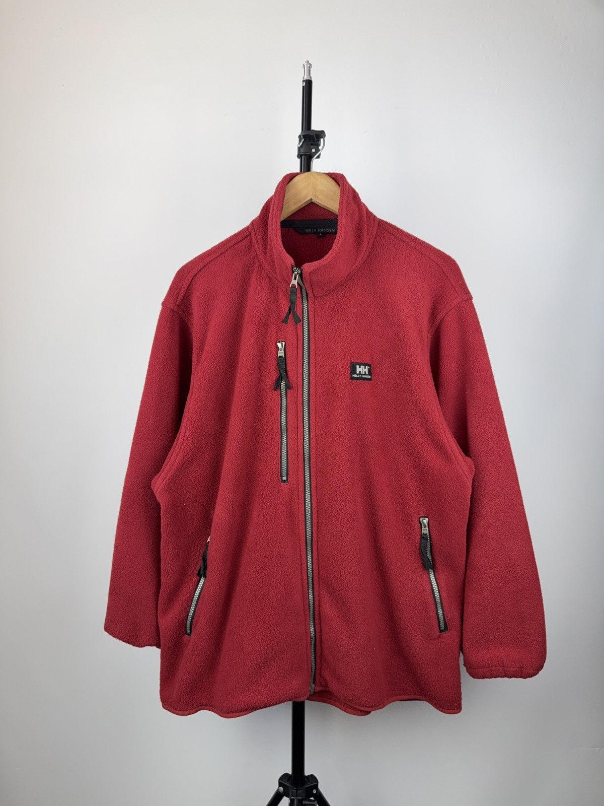 Helly Hansen × Vintage Vintage 90's Helly Hansen Fleece Sherpa Zip Jacket Size US L / EU 52-54 / 3 - 1 Thumbnail