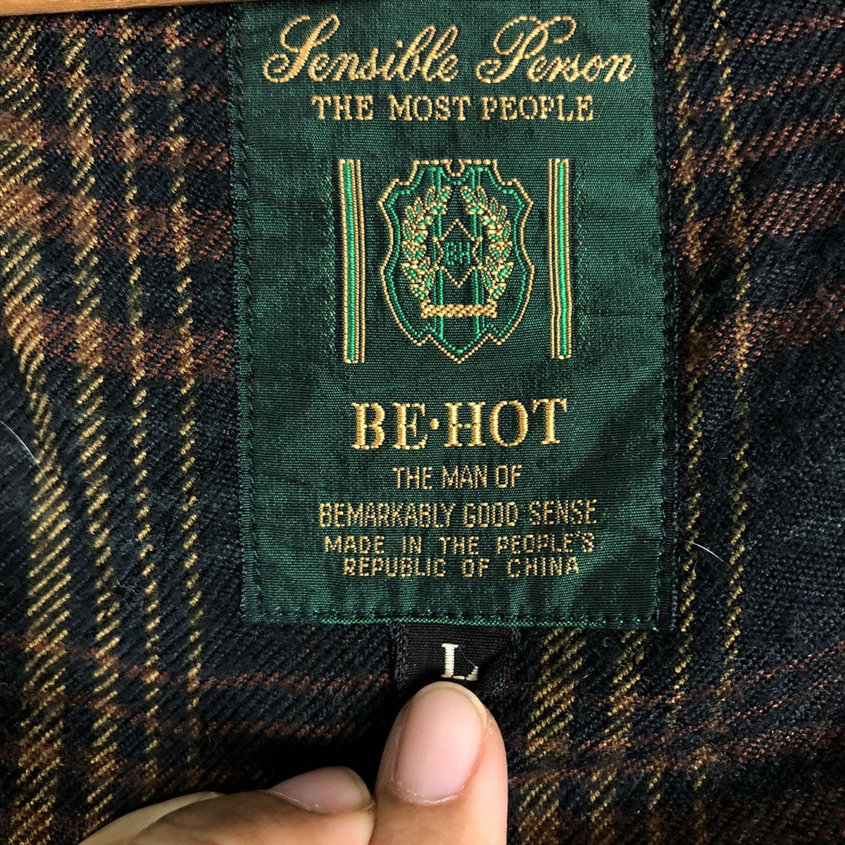 Issey Miyake 🔥Vintage Wool Bomber Jacket Be-Hot Blanket Lining Tartan Size US L / EU 52-54 / 3 - 19 Thumbnail