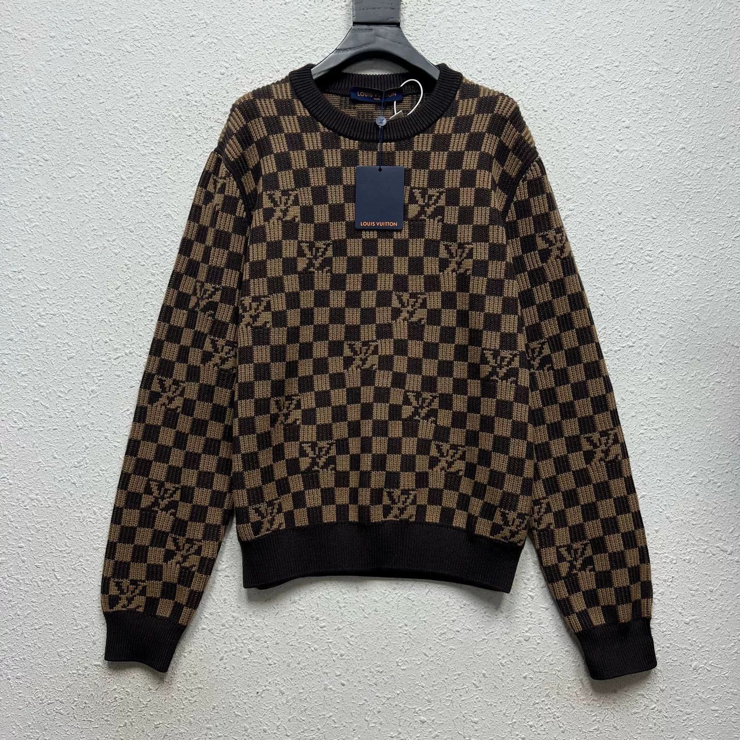 Louis Vuitton louis vuitton checkered wool sweater size l Size US L / EU 52-54 / 3 - 3 Thumbnail