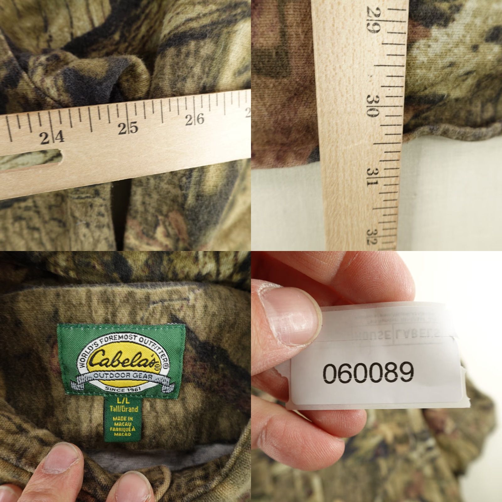 Vintage VINTAGE Cabela's Brown Camo Button-Up Shirt Mens Large Long Sleeve Twill Hunting Casual Size US L / EU 52-54 / 3 - 8 Thumbnail