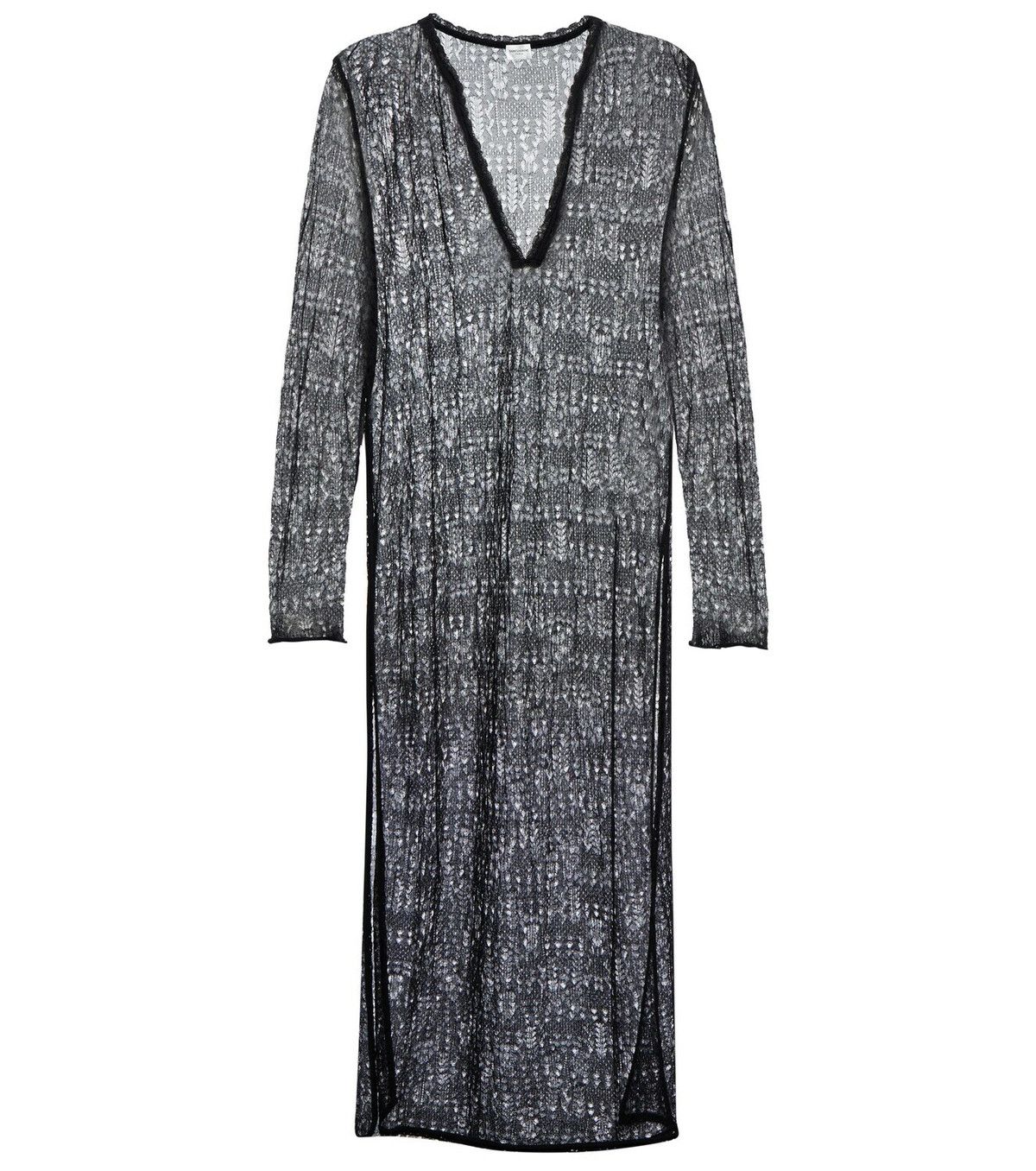 Saint Laurent Paris o1y0126 Midi Dress in Black Size S / US 4 / IT 40 - 1 Thumbnail