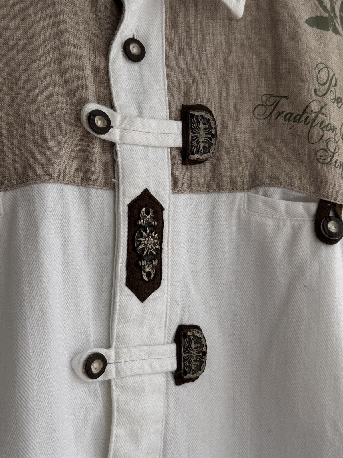 Designer × Vintage Vintage Nockstein Trachten Allen Germany Traditional Shirt Size US XL / EU 56 / 4 - 7 Thumbnail