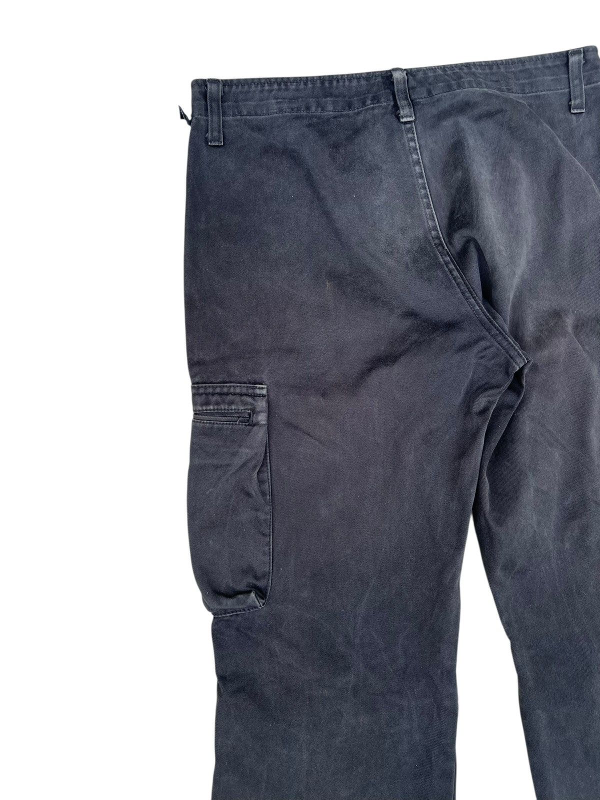 wjk WJK Japan Distressed Sun Faded Black Cargo Trouser Pant Size US 30 / EU 46 - 15 Thumbnail