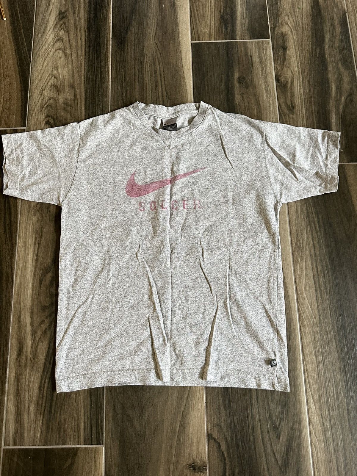 Nike × Vintage Vintage Y2K Nike Soccer swoosh T shirt Size US M / EU 48-50 / 2 - 1 Thumbnail