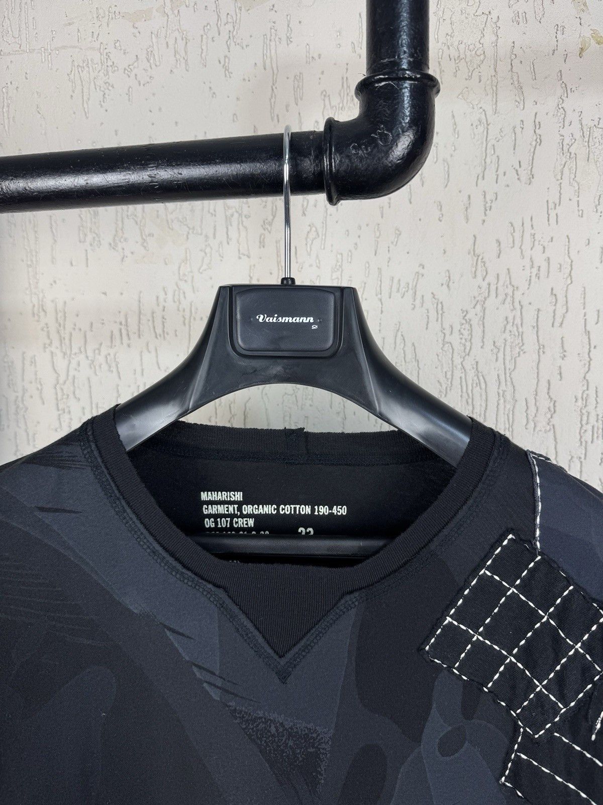 Japanese Brand × Maharishi Maharishi Patchwork T-Shirt Black Embroidered Organic Cotton Size US M / EU 48-50 / 2 - 3 Thumbnail