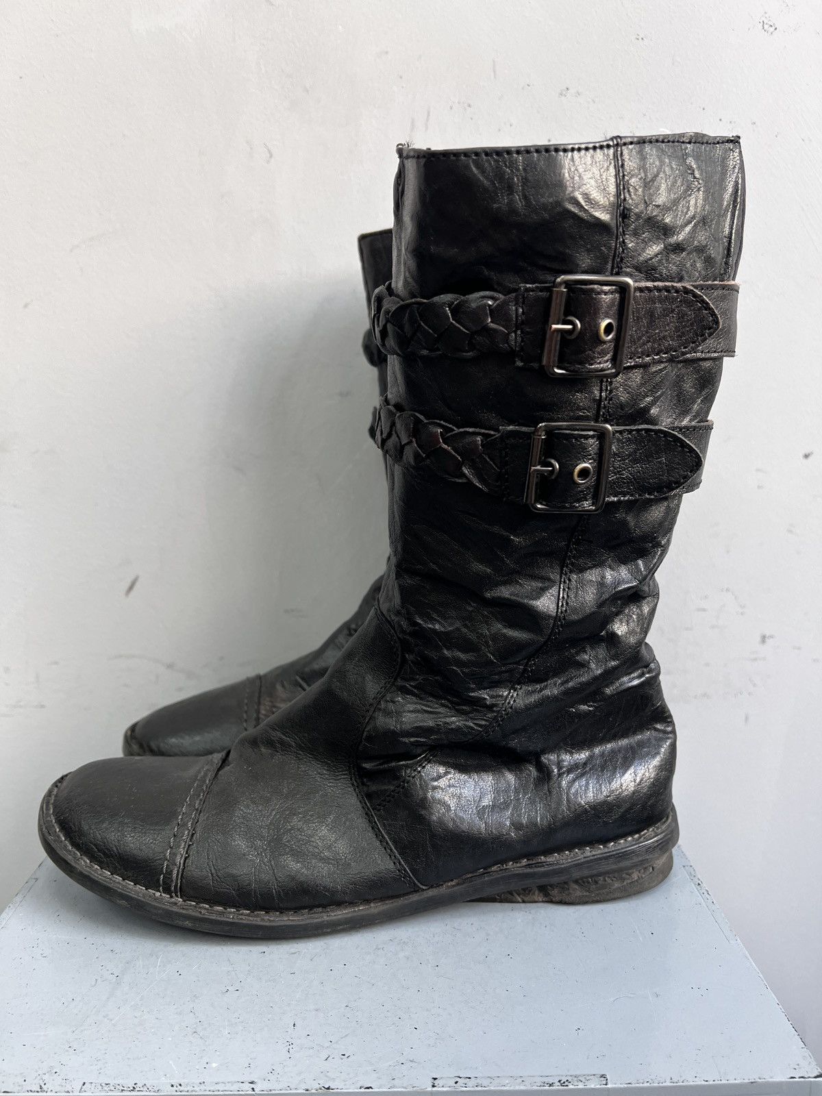 14th Addiction Opium style 14th addiction belted rimless boxing boots y2k Size US 8 / EU 41 - 5 Thumbnail