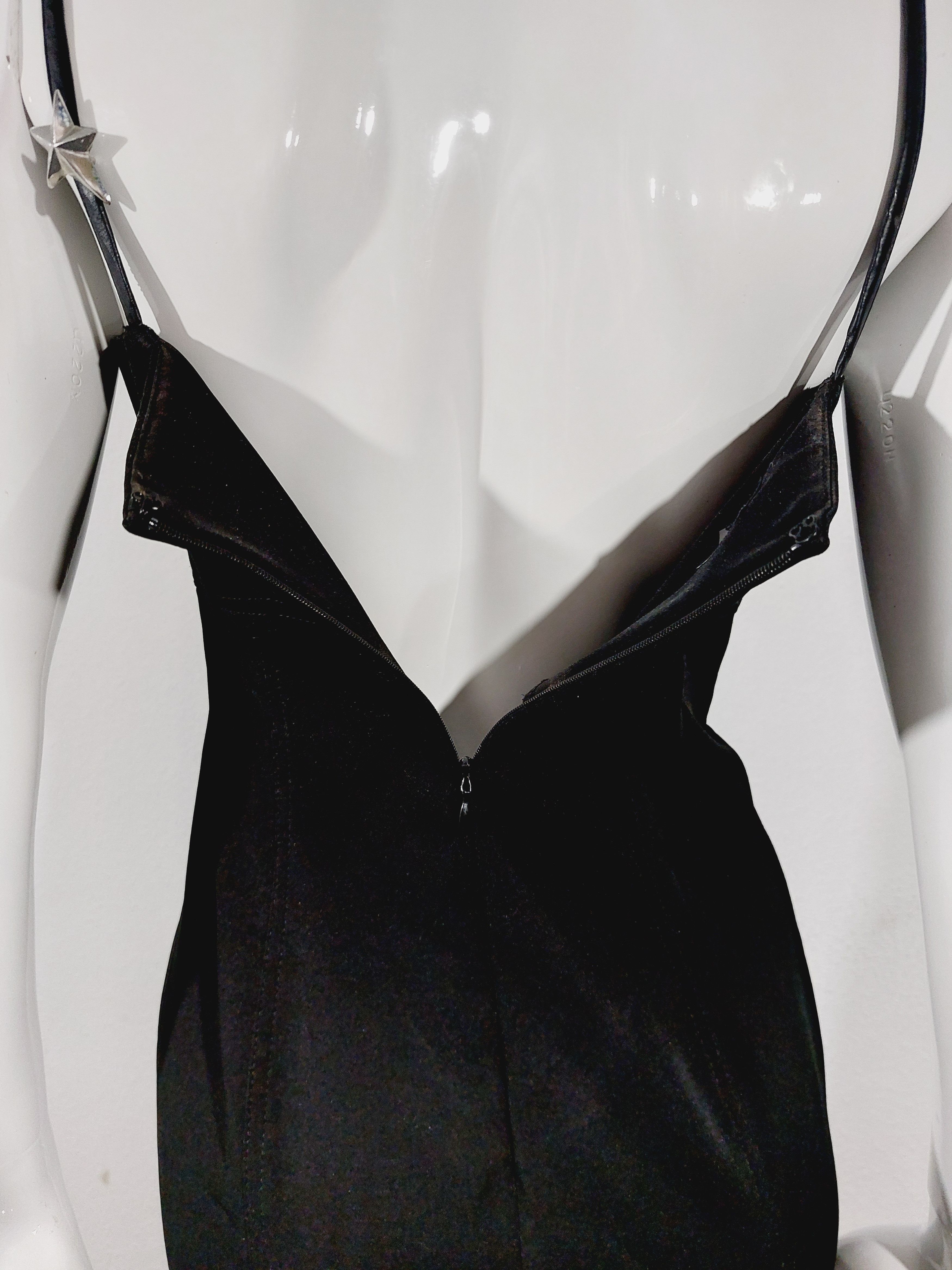 Thierry Mugler Thierry Mugler Corset Leahter Bustier Silver Star Dress Size S / US 4 / IT 40 - 12 Thumbnail