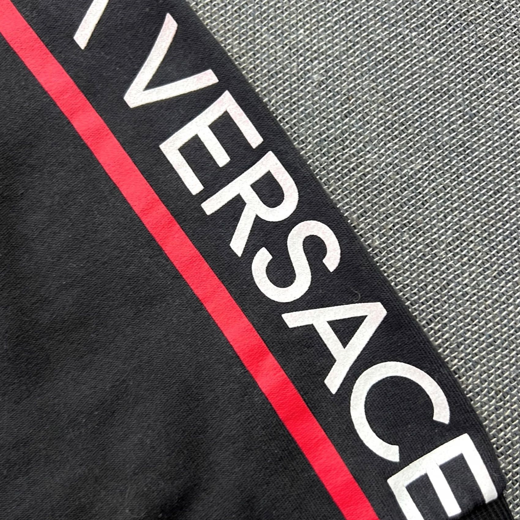 Versace Jeans Couture Versace Jeans Track Pants Mens 3XL Black Spellout Drawstrings Joggers Size US 39 - 6 Thumbnail