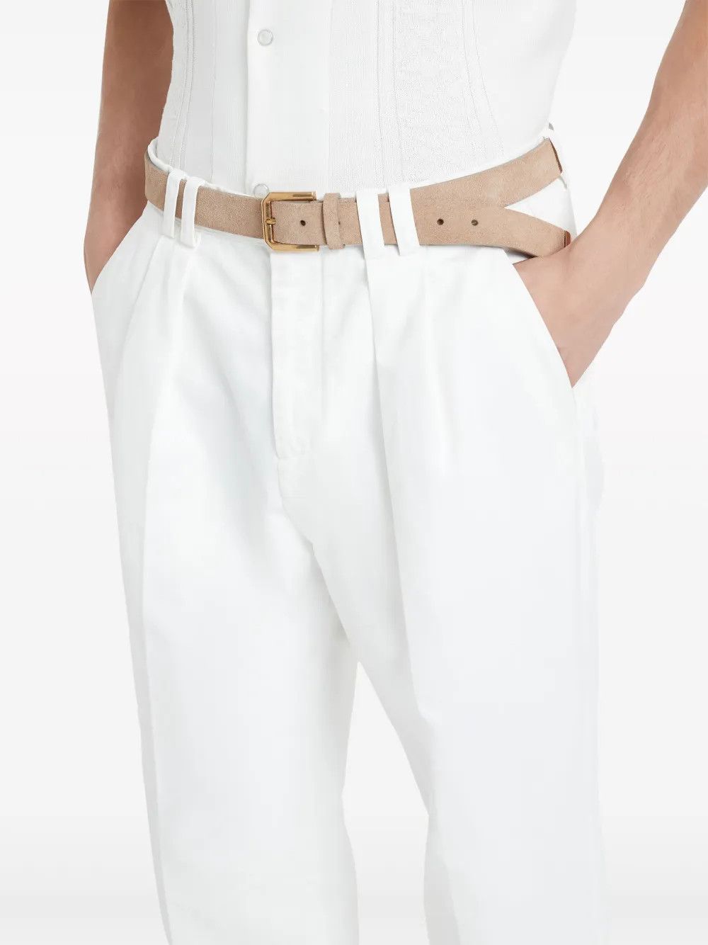 Brunello Cucinelli Dyed Pants in White Size US 34 / EU 50 - 3 Thumbnail