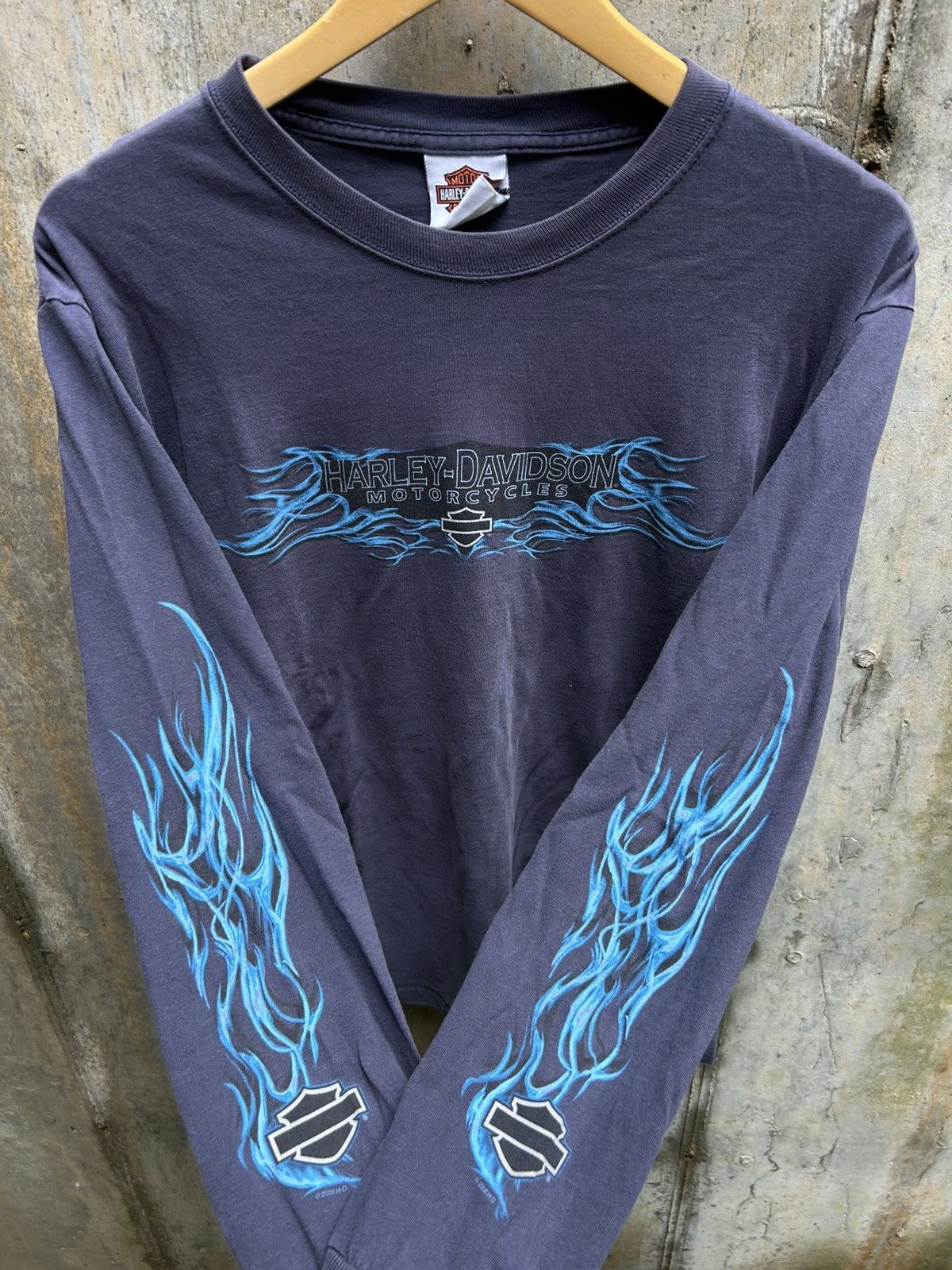 Harley Blue Flames | Grailed