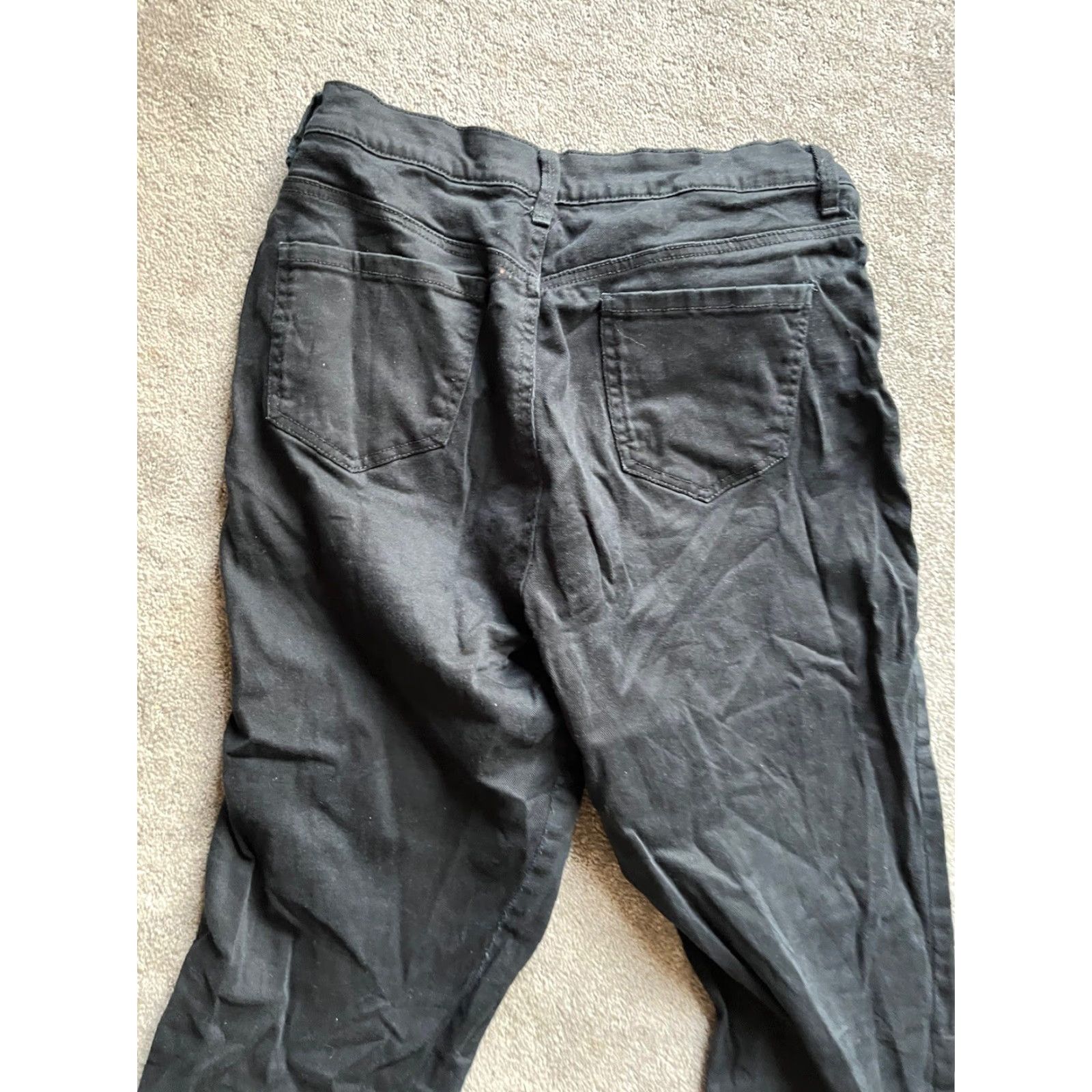 Gloria Vanderbilt Gloria Vanderbilt Jeans Womens Size 12 Black Straight Leg High Rise Denim 31" Inseam Regular Fit American Classic Size 34" / US 12 / IT 48 - 4 Thumbnail