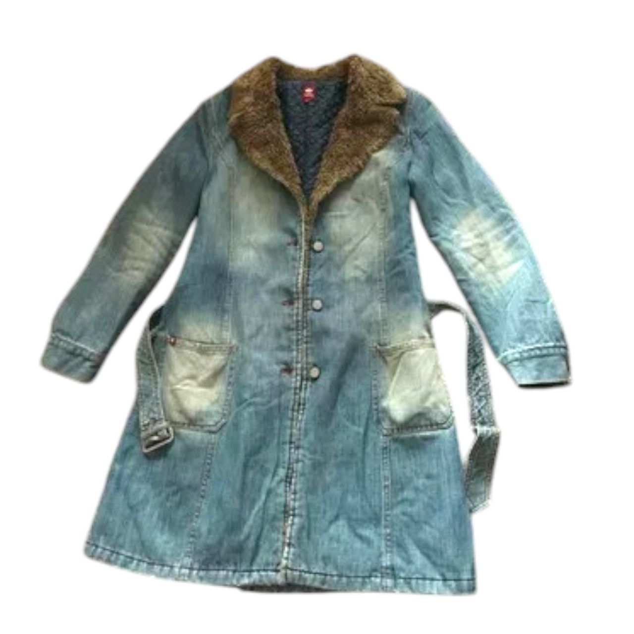 Miss Sixty Killah Miss Sixty denim coat sz M faux fur collar Size M / US 6-8 / IT 42-44 - 1 Thumbnail