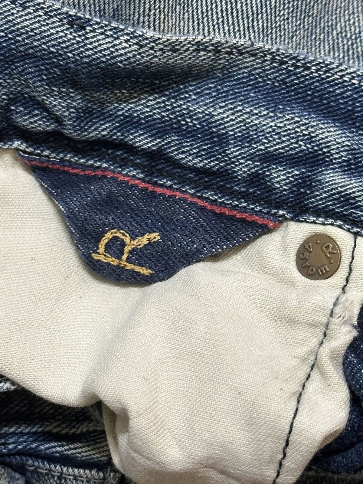 45rpm Vintage Japan 45Rpm Blue Faded Wash Style Loose Jeans Size US 30 / EU 46 - 10 Thumbnail