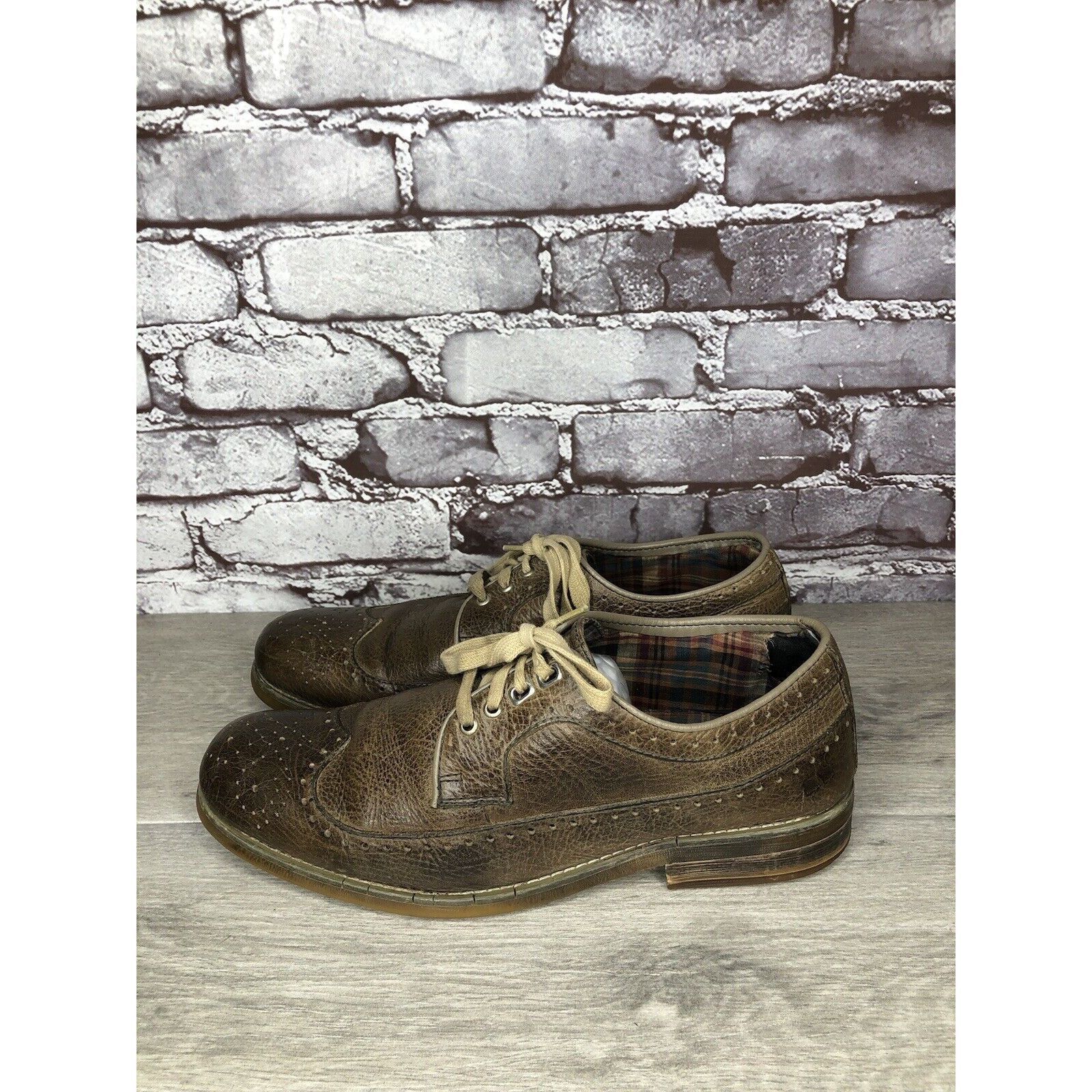 Bed Stu Bed Stu Brown Leather Wingtip Oxfords Casual Lace Up Shoes M Size US 9.5 / EU 42-43 - 16 Thumbnail