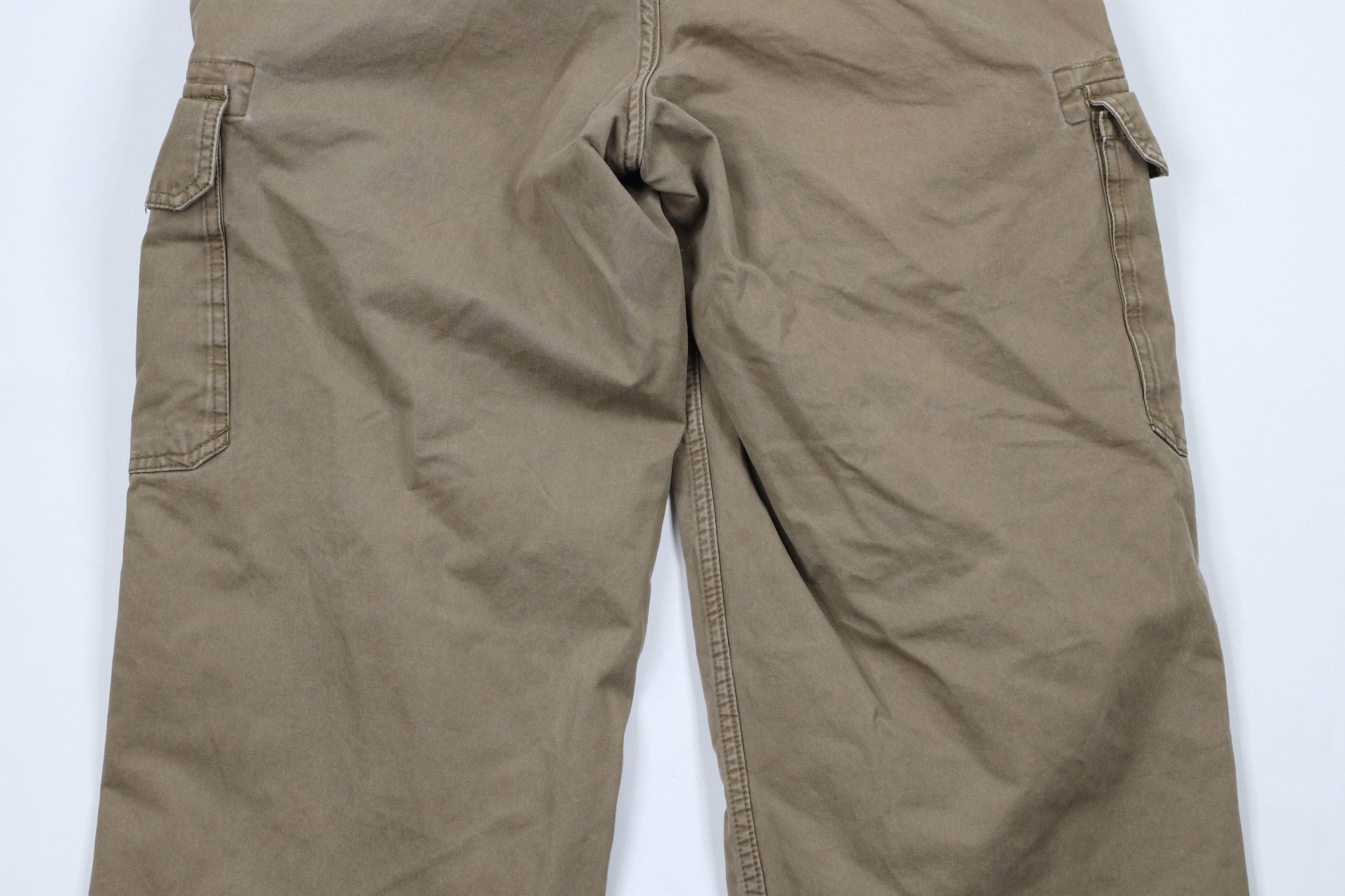 Gap × Vintage Vintage Gap Faded Wide Leg Dungaree Cargo Pants Beige Cotton Size US 34 / EU 50 - 10 Thumbnail