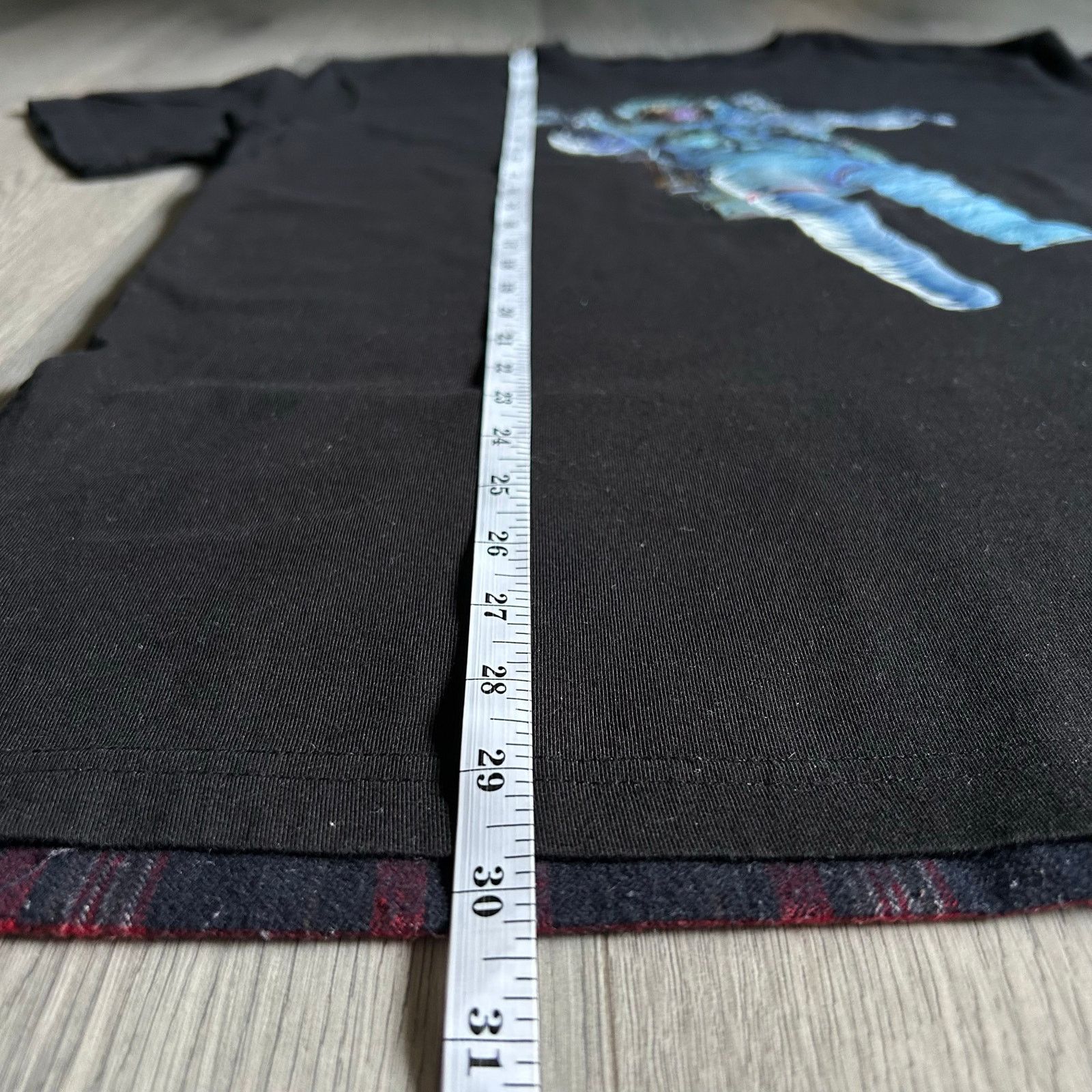 Billionaire Boys Club Billionaire Boys Club Astronaut Plaid Hem T-Shirt- Sz, L Size US L / EU 52-54 / 3 - 8 Thumbnail