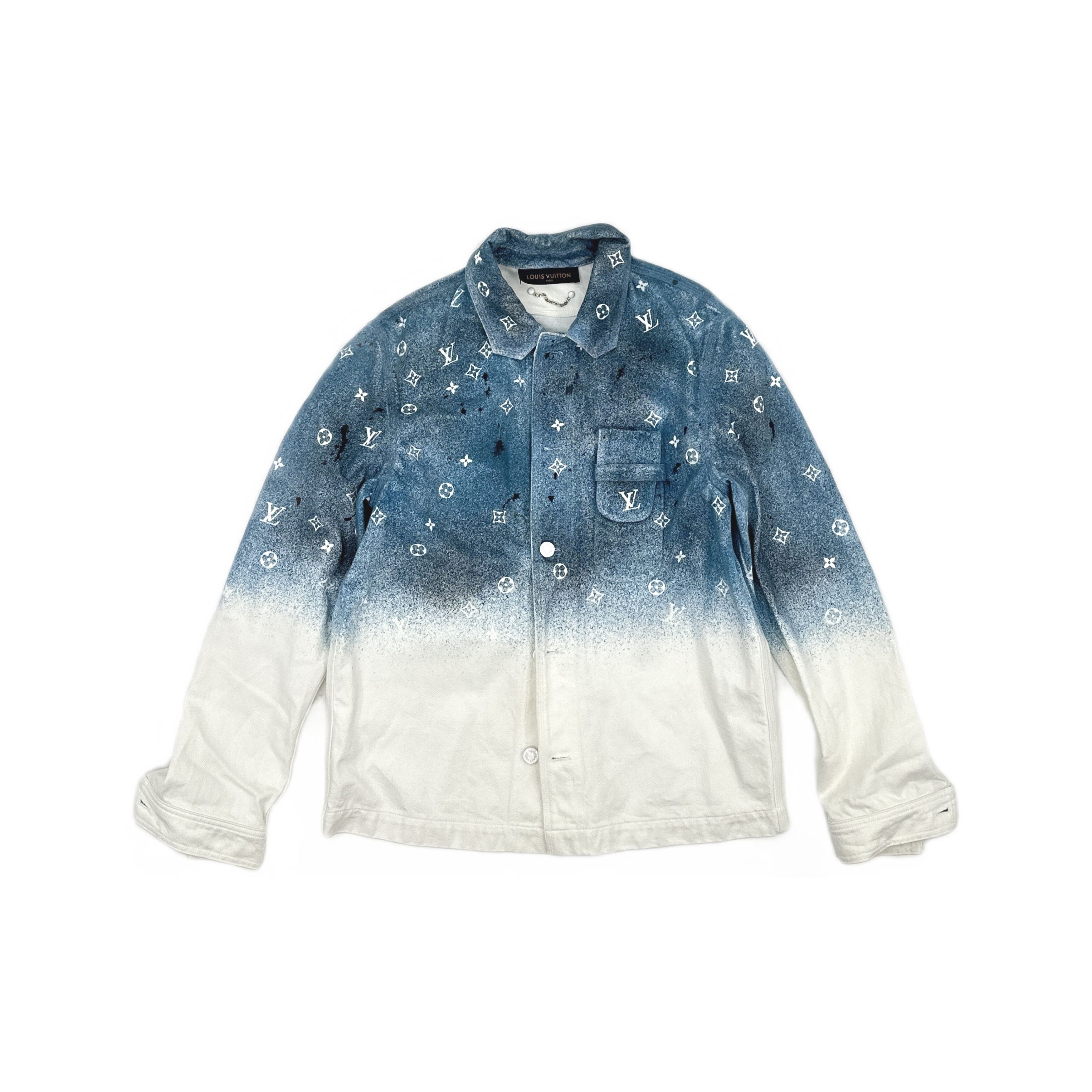 Louis Vuitton Louis Vuitton Monogram Galaxy Gradient Denim Shirt S Size US S / EU 44-46 / 1 - 1 Thumbnail