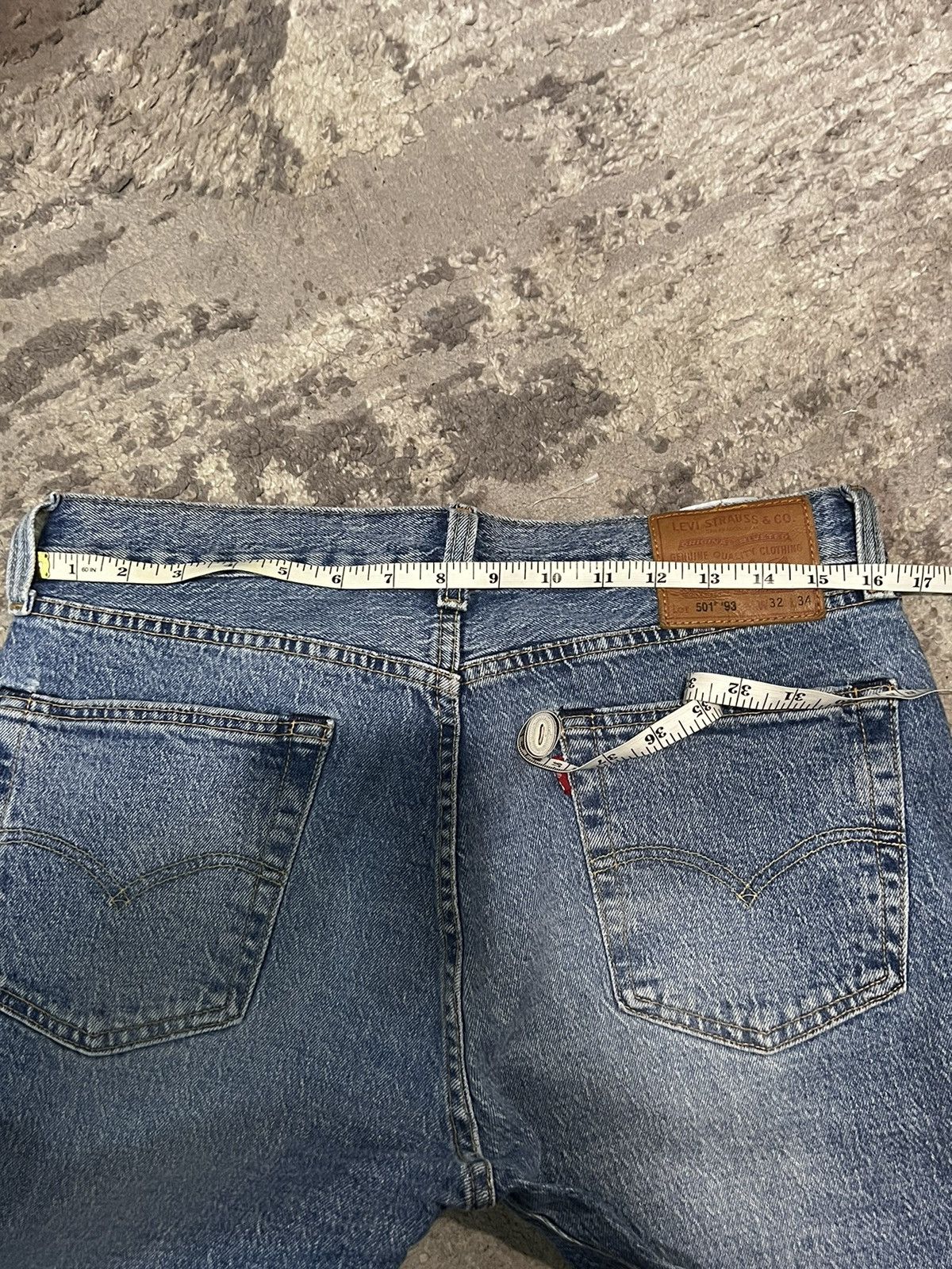 Levi's × Vintage Levi’s 501 ‘93 vintage denim jeans 32x33 Size US 32 / EU 48 - 3 Thumbnail