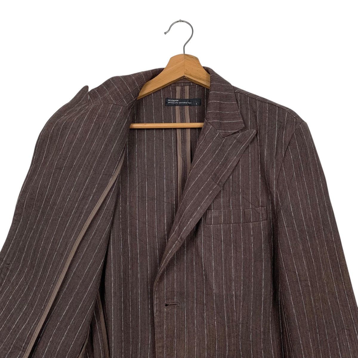 Japanese Brand Japanese Brand Modern Stripe Casual Jacket Size US M / EU 48-50 / 2 - 10 Thumbnail