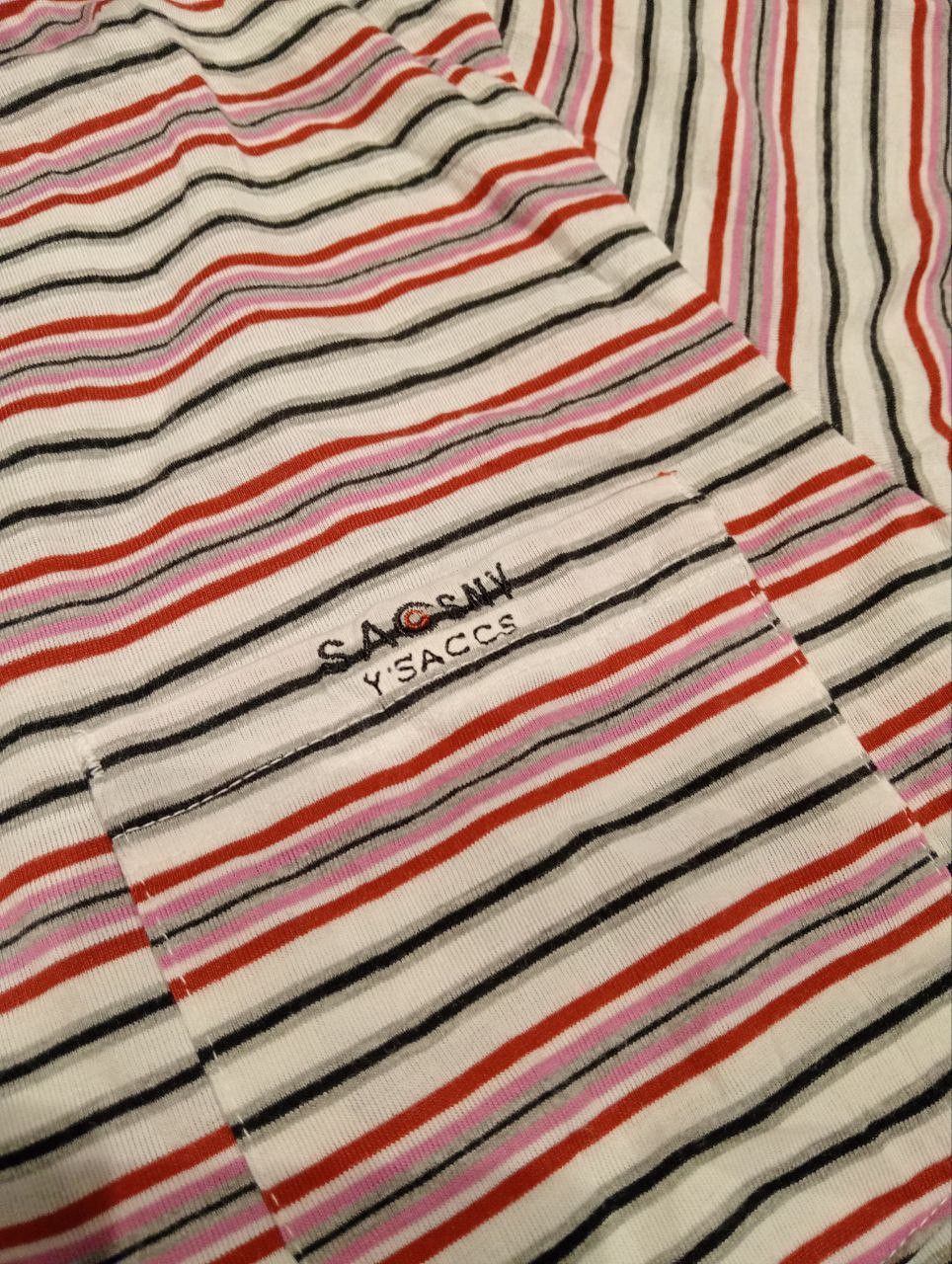 Yohji Yamamoto SACSNY Y'SACCS STRIPED HENLEY TSHIRT - SIZE L Size US L / EU 52-54 / 3 - 6 Thumbnail