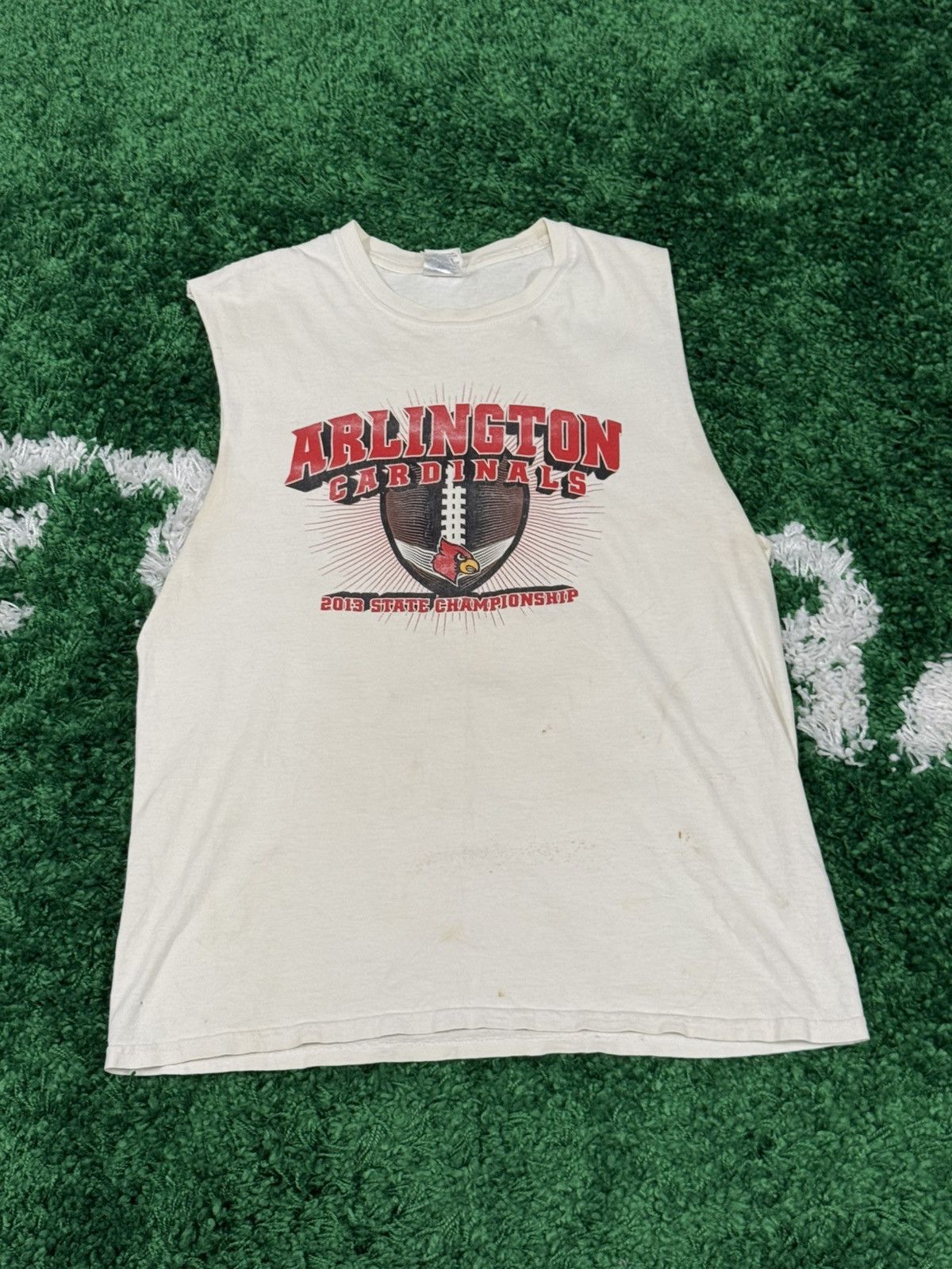 Arlington Texas Cardinals Muscle Tank Top Tee Medium