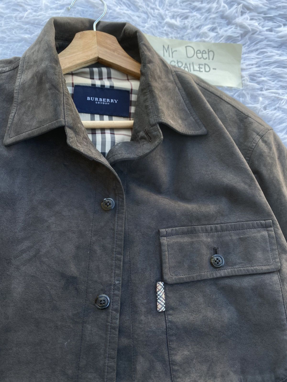 Burberry Rare Vintage Burberry Leather Jacket Size US L / EU 52-54 / 3 - 22 Thumbnail