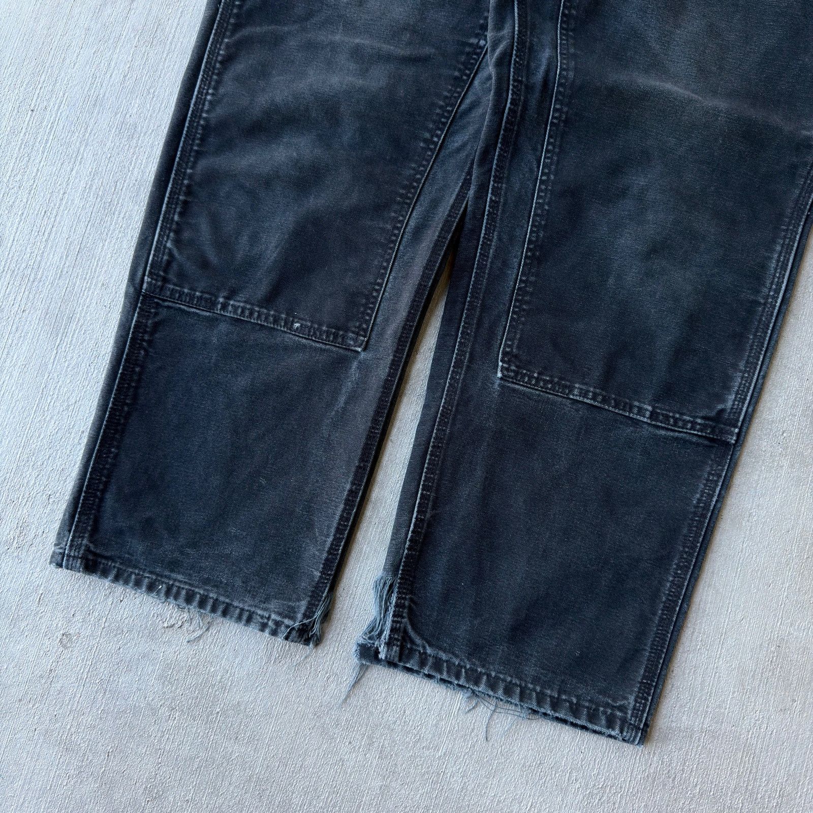 Carhartt × Vintage Vintage Y2K Carhartt black double knee work carpenter pants Size US 35 - 3 Thumbnail
