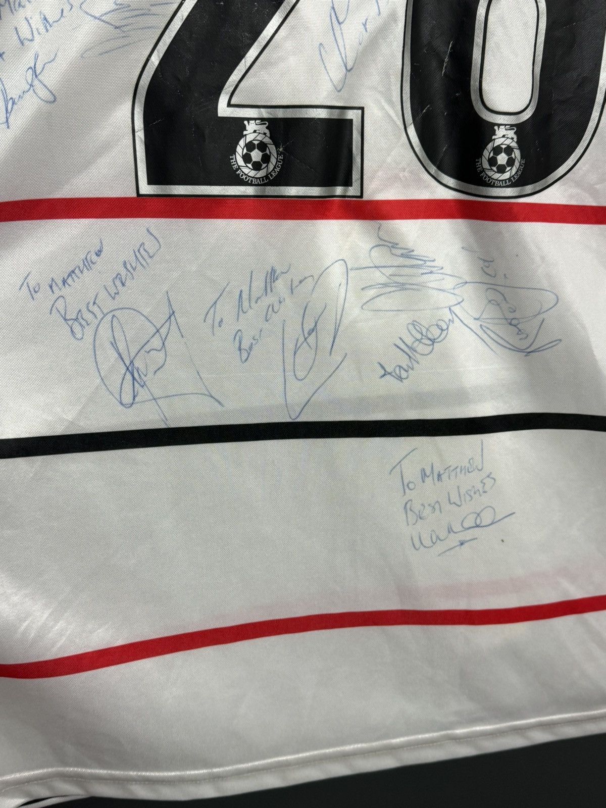 Le Coq Sportif Queens Park Rangers 99/00 Away Crouch Signed Football Jersey Size US XXL / EU 58 / 5 - 6 Thumbnail