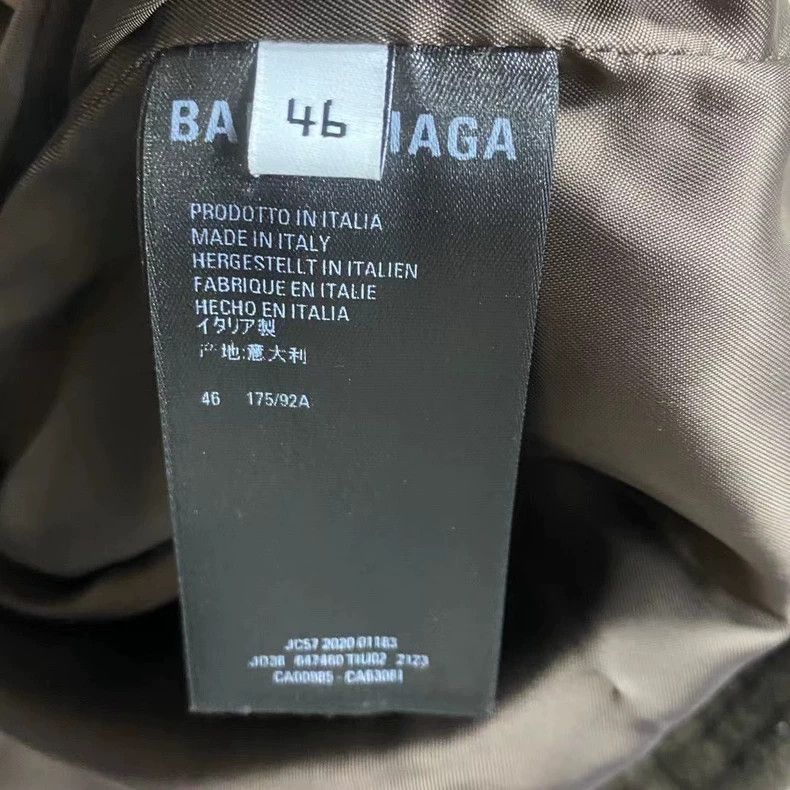 Balenciaga Balenciaga Brown coat with full printed logo Size US S / EU 44-46 / 1 - 5 Thumbnail