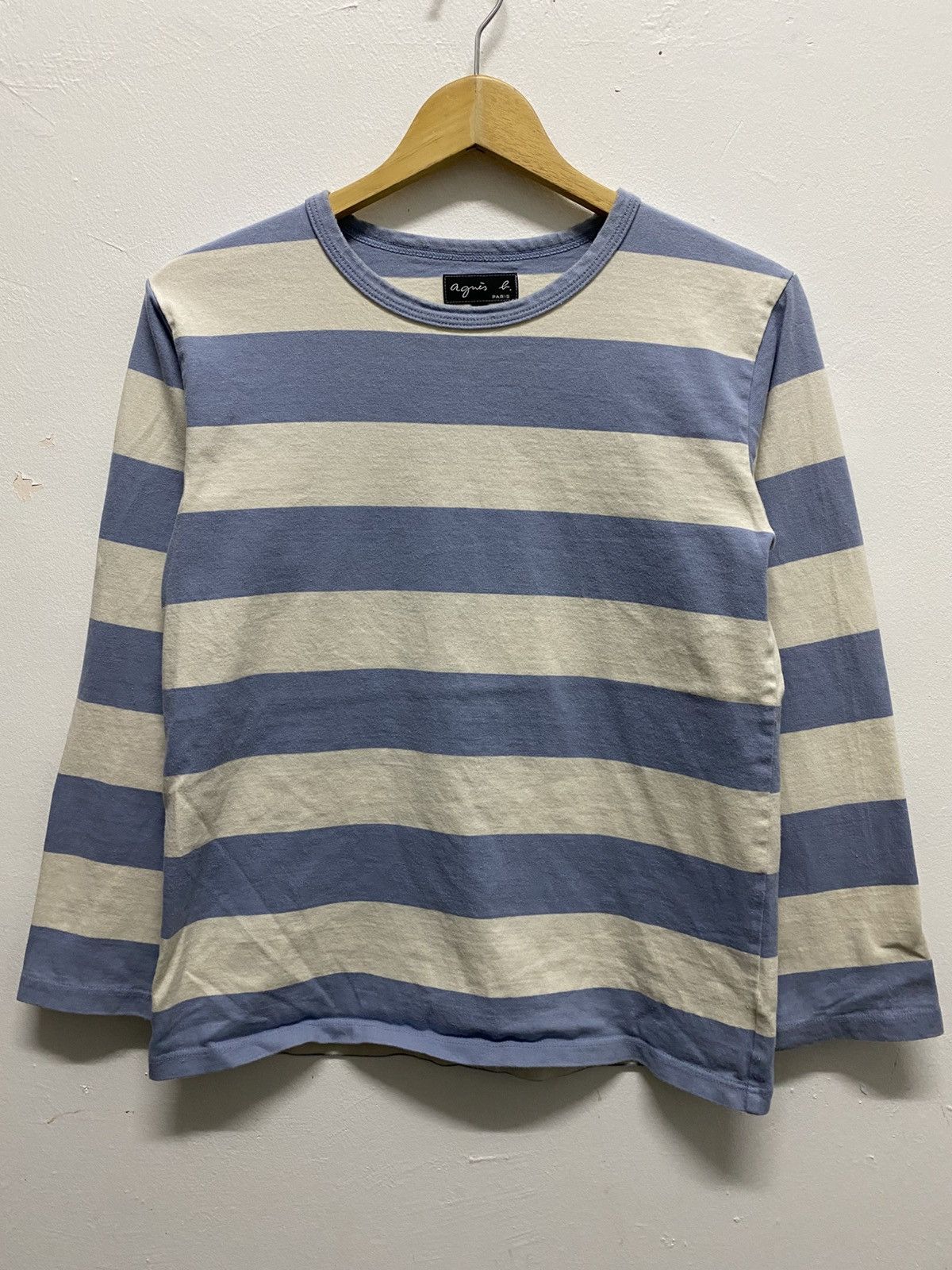 agnes b. Vintage Agnes.B Long Sleeve Stripe Design for Women's Size US M / EU 48-50 / 2 - 2 Thumbnail