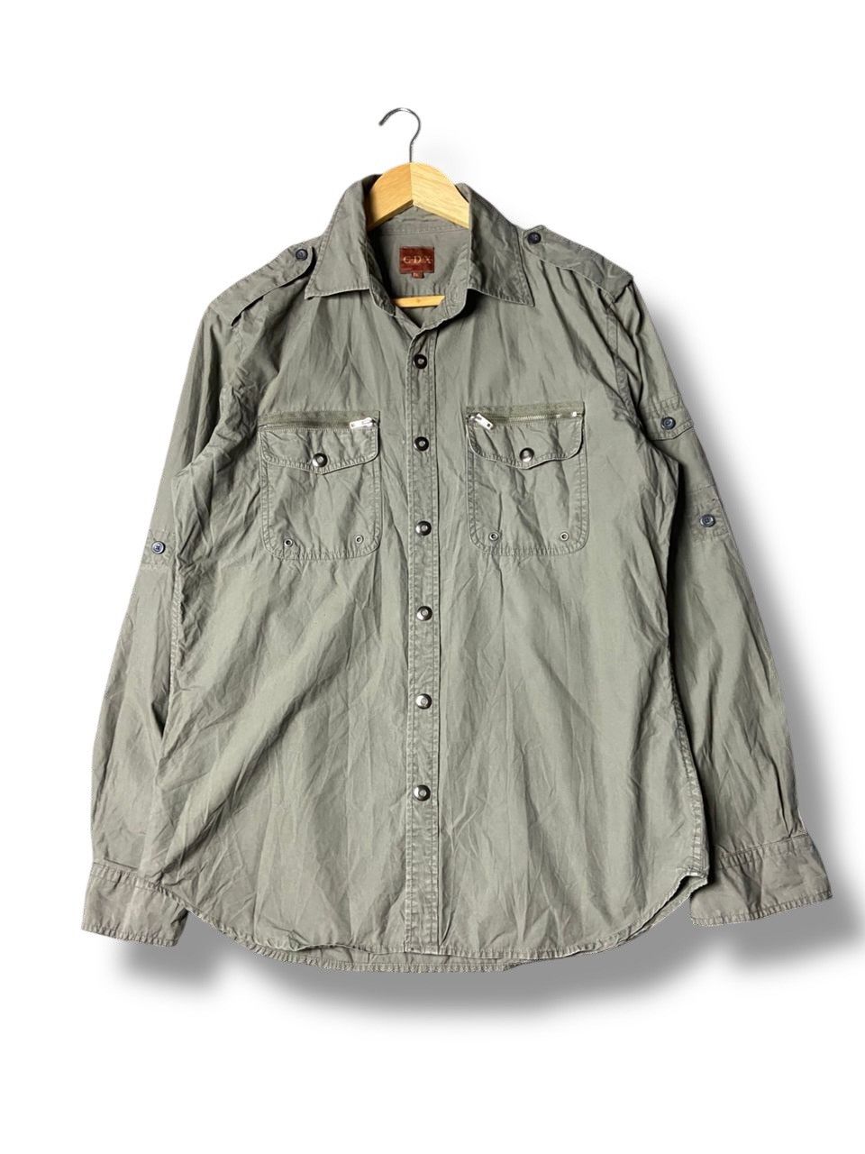 Japanese Brand C.D.X Brand Military Style Button Up Shirts (170) Size US L / EU 52-54 / 3 - 1 Thumbnail