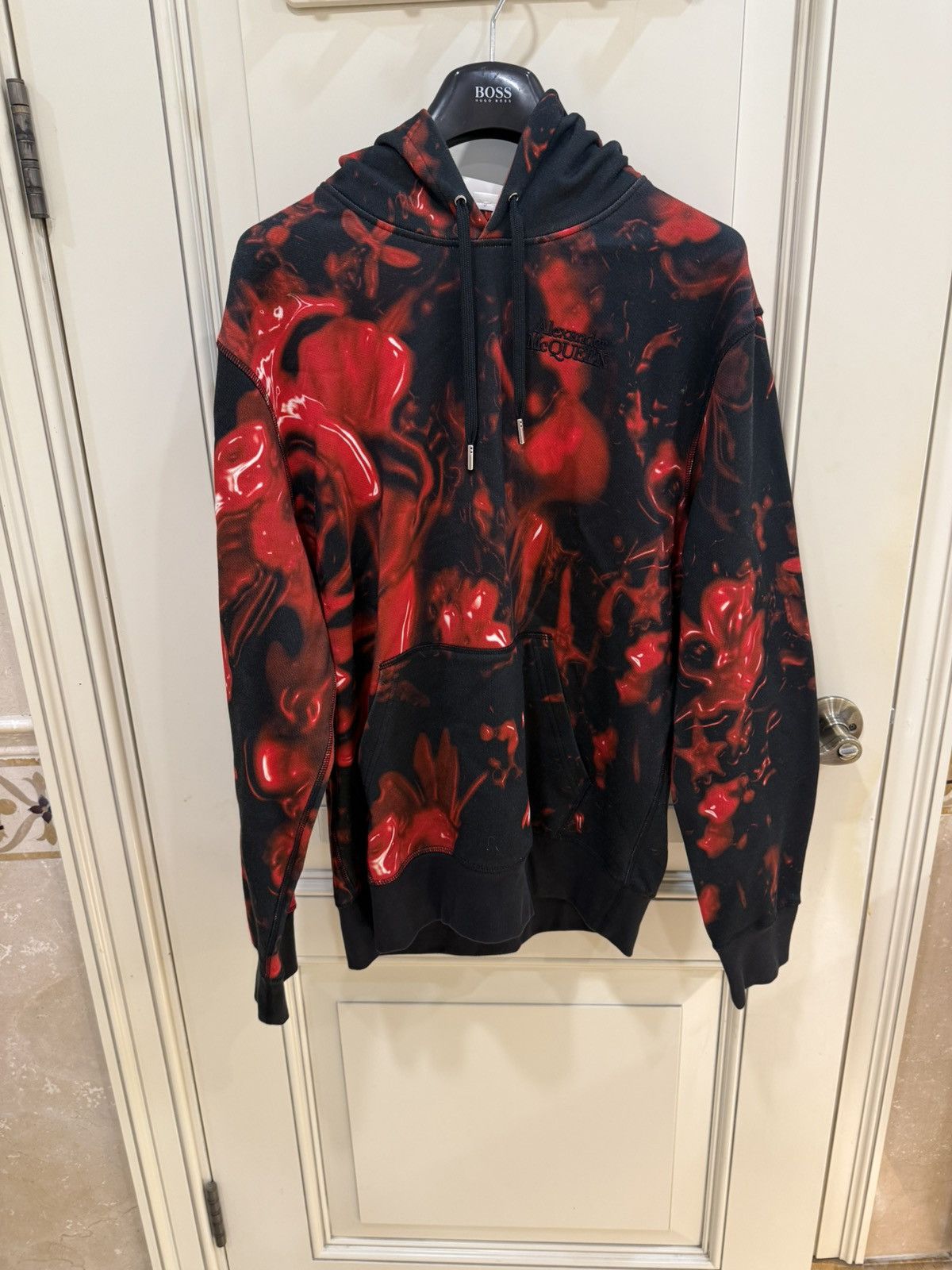 Alexander McQueen Floral print hoodie size M Size US M / EU 48-50 / 2 - 2 Thumbnail