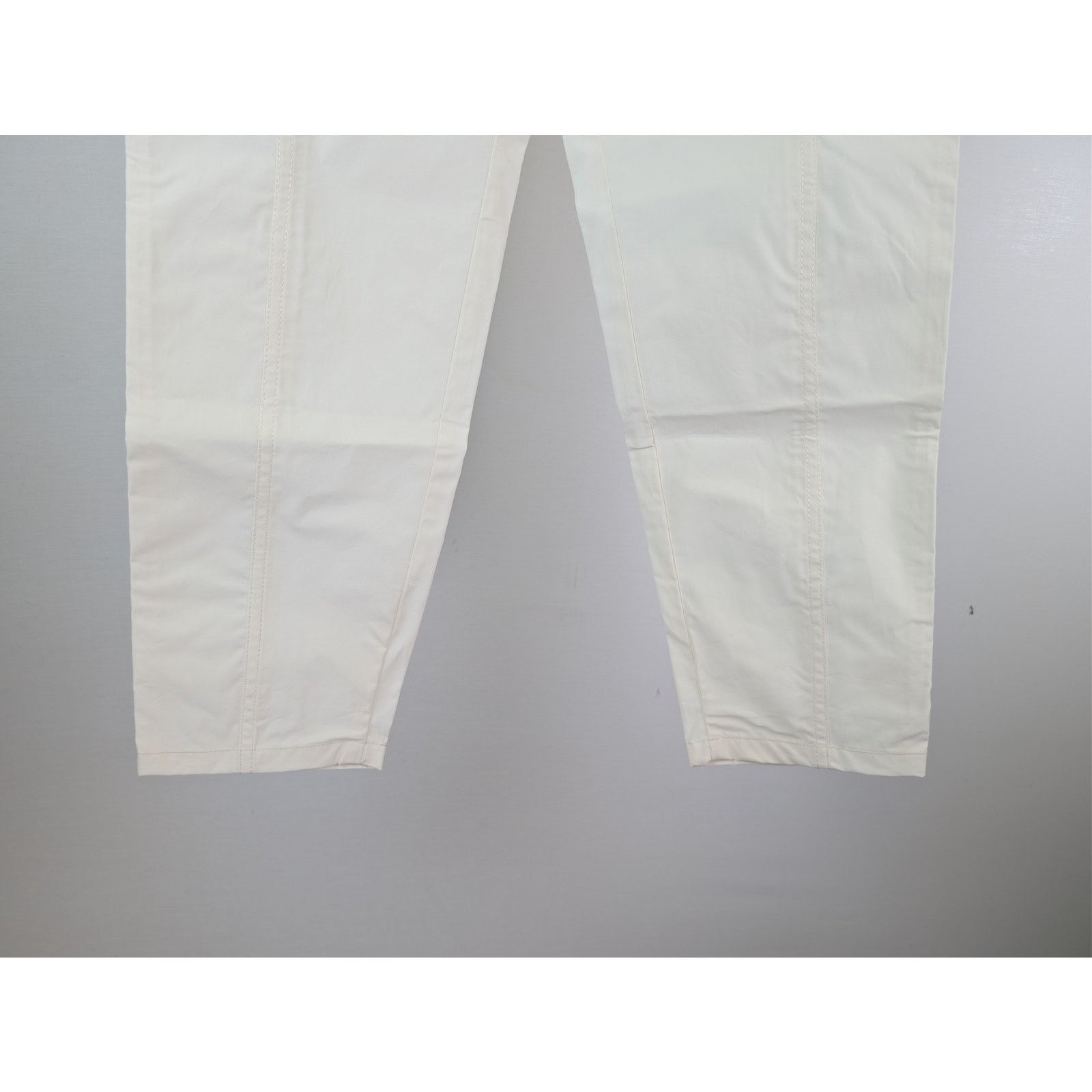 Gucci o1rshd1 Cotton Canvas W/Web Pants Trouser Sweatpants White Size US 44 / EU 60 - 3 Thumbnail