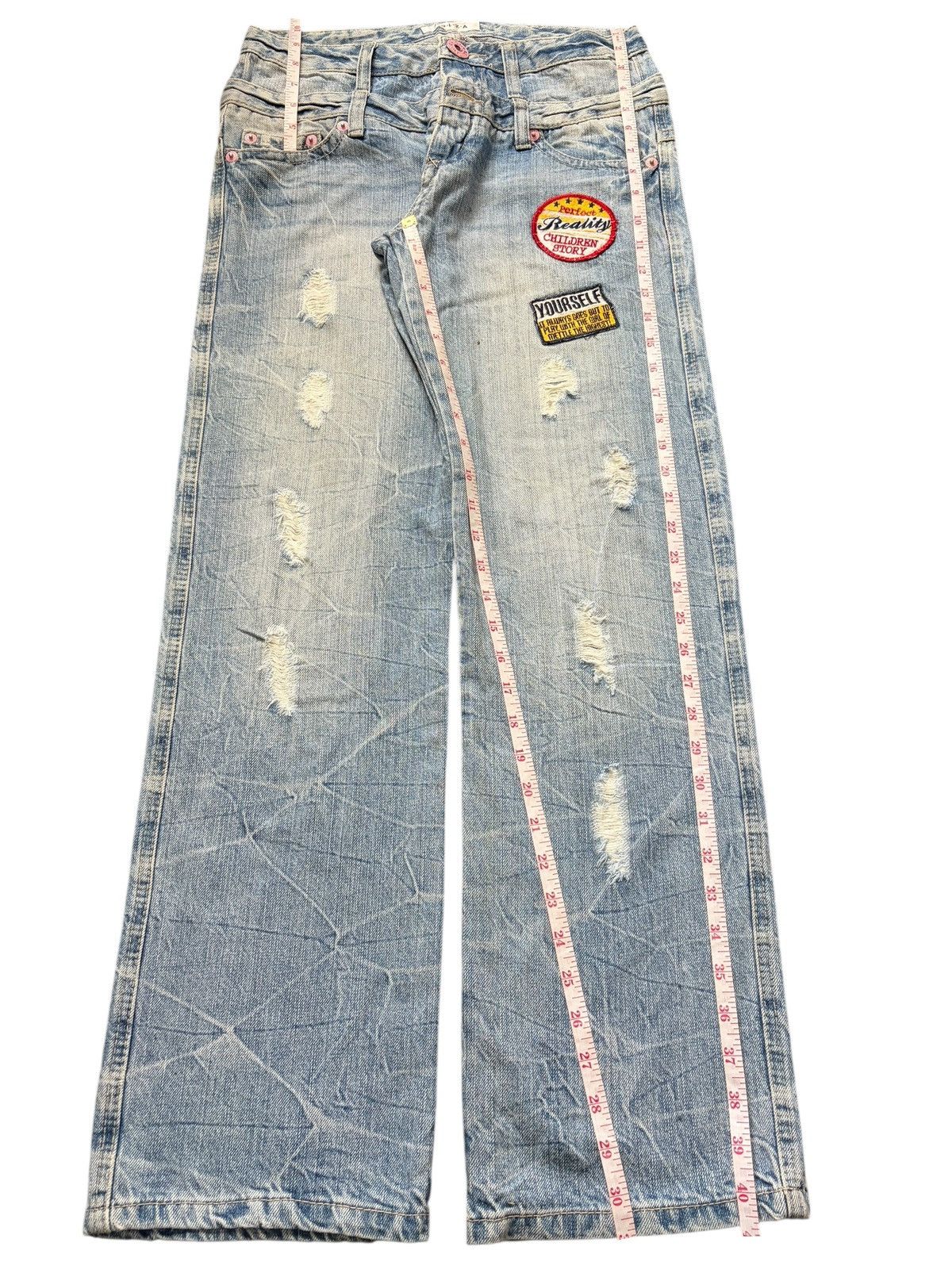 Dsquared2 Vintage Japanese Brand Double Waist Distress Loose Jeans Size 30" / US 8 / IT 44 - 7 Thumbnail