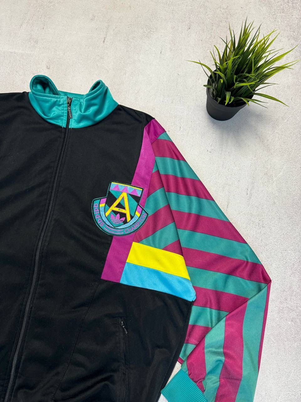 Vintage Vintage Adidas Champion Jacket Track Olympia Rare Retro 90s Size US XL / EU 56 / 4 - 3 Thumbnail