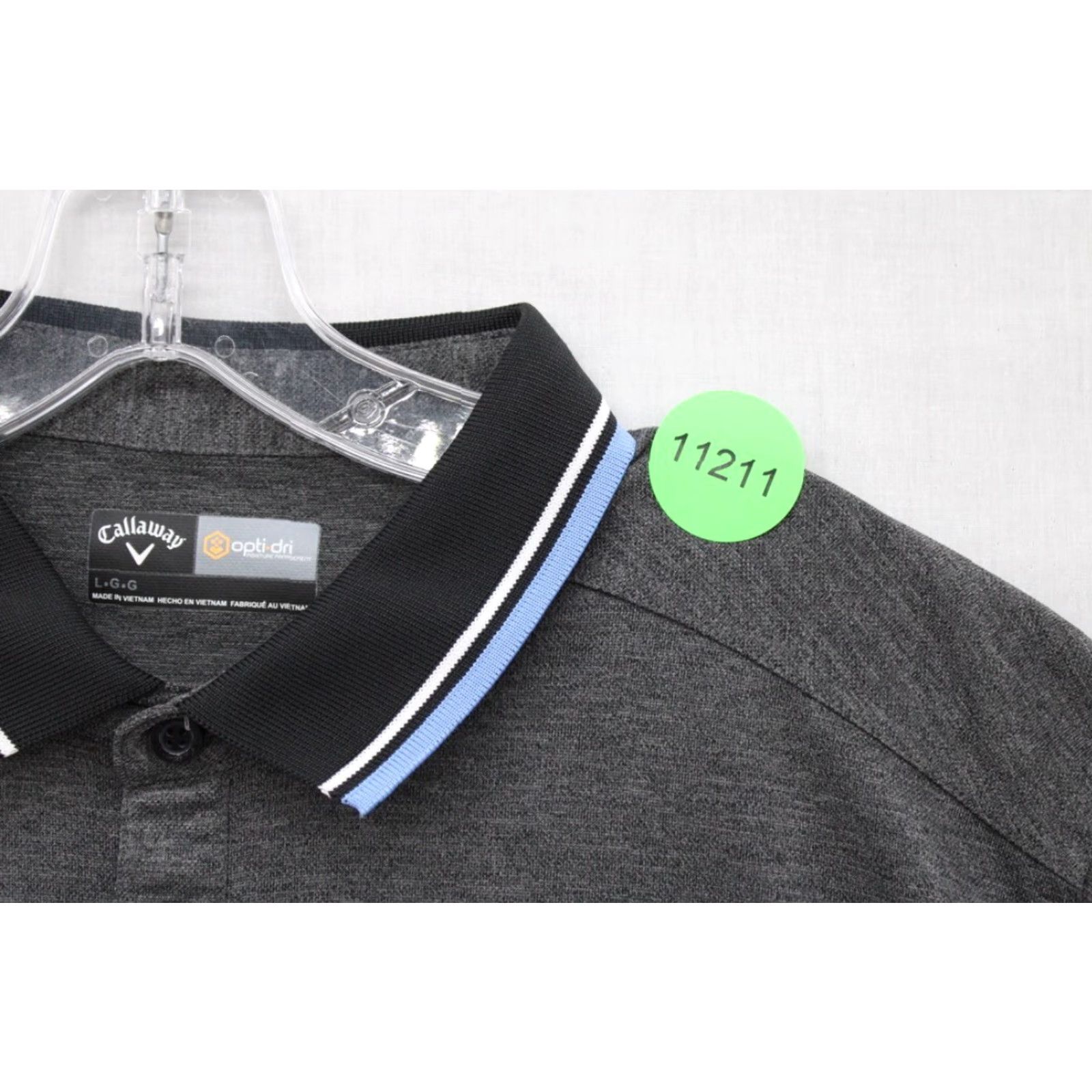 Callaway Callaway Golf Opti Dri Polo Shirt Men's L Gray Heather Short Sleeve Shirt Polo Mens Gray Opti Dri Casual Golf Polo Size US L / EU 52-54 / 3 - 7 Thumbnail