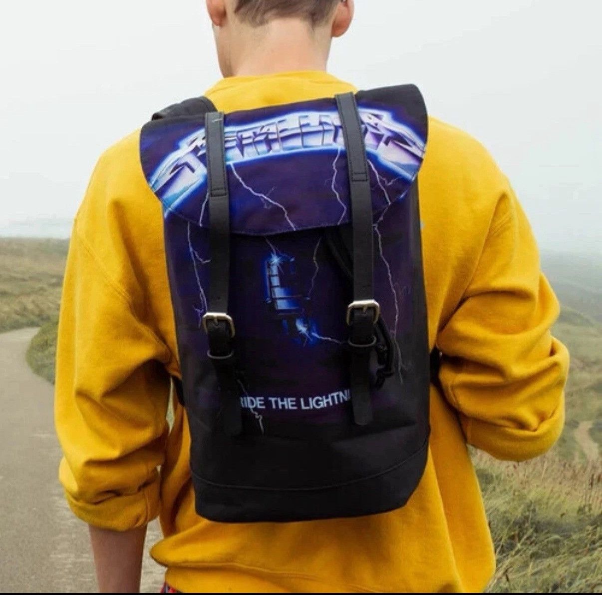 Metallica VINTAGE METALLICA RIDE THE LIGHTING ROCKSAX BAG BACKPACK Size ONE SIZE - 1 Thumbnail
