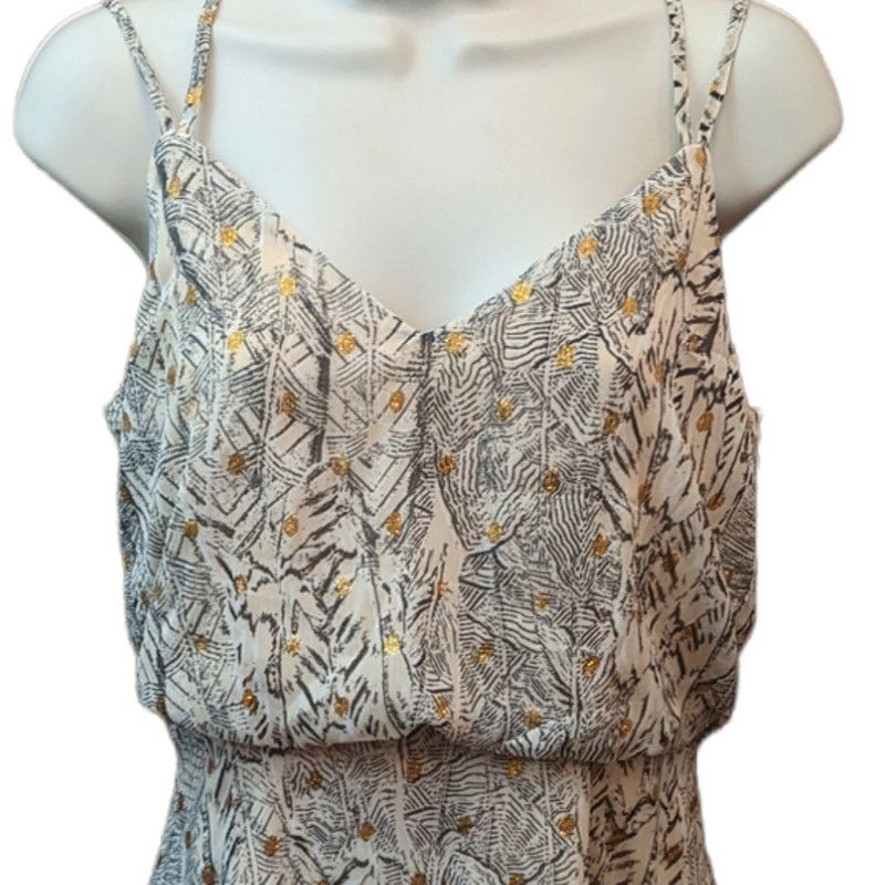 Other En Créme Romantic Mini Blush Gold Glitter Satin Dress Small Size S / US 4 / IT 40 - 3 Thumbnail